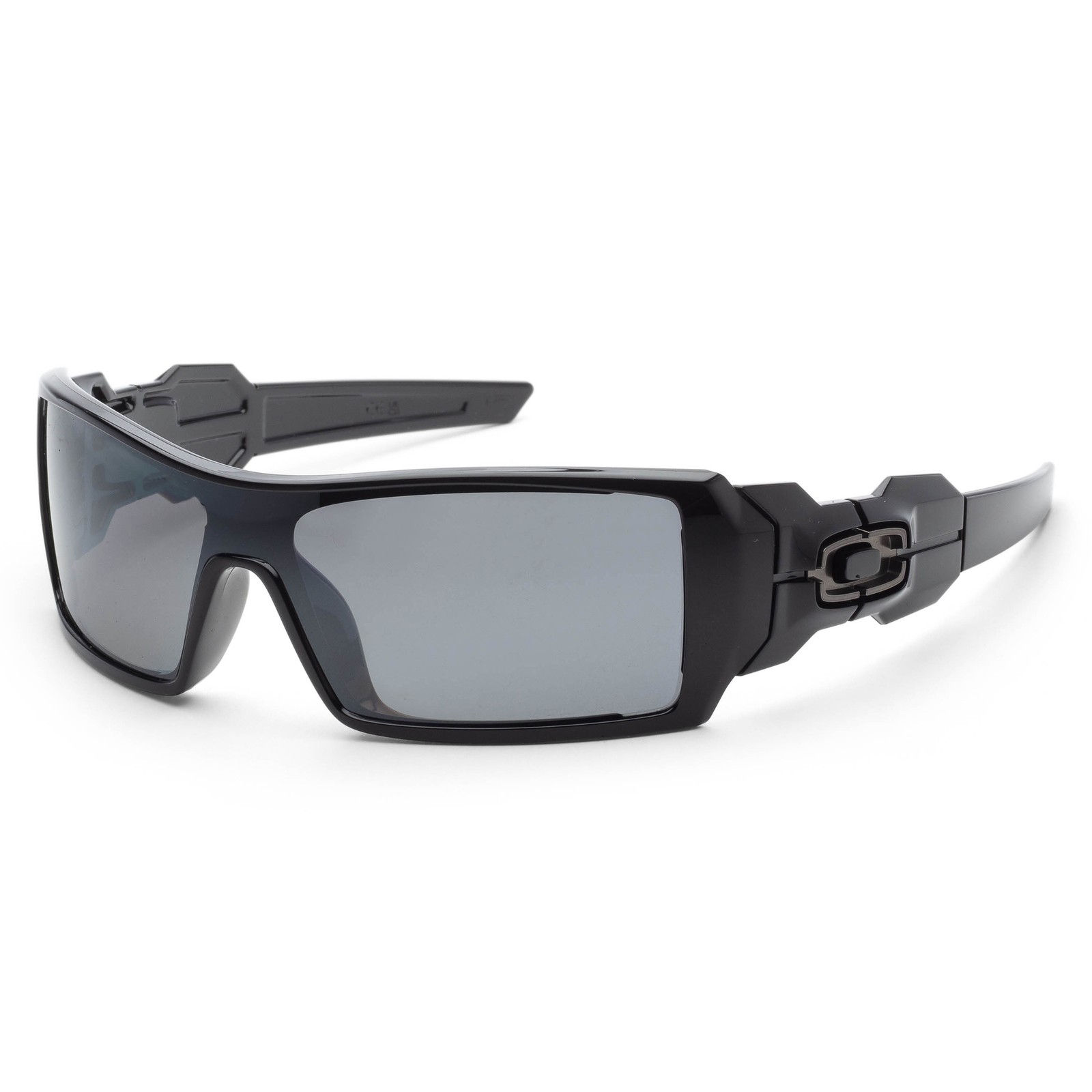 Oakley Men\'s Oil Rig 50mm Polished Black Polarized Sunglasses OO9081-26-203