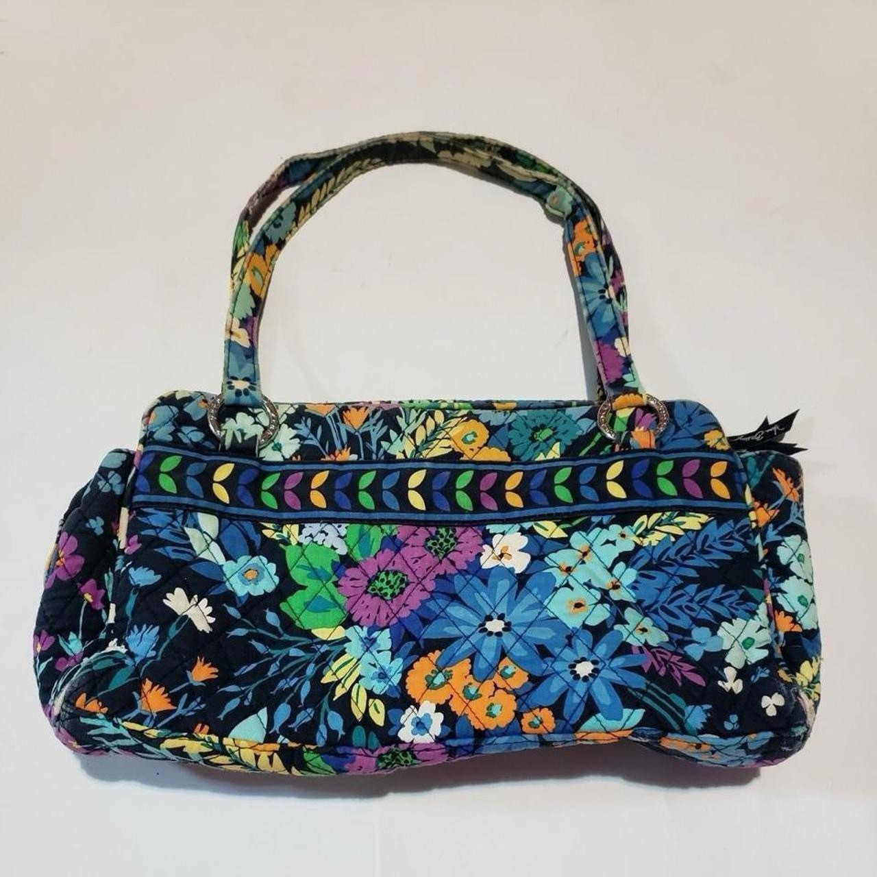 ***RARE*** VINTAGE Y2K VERA BRADLEY QUILTED FLOWERS FASHION TRAVEL ZIP BAG PURSE