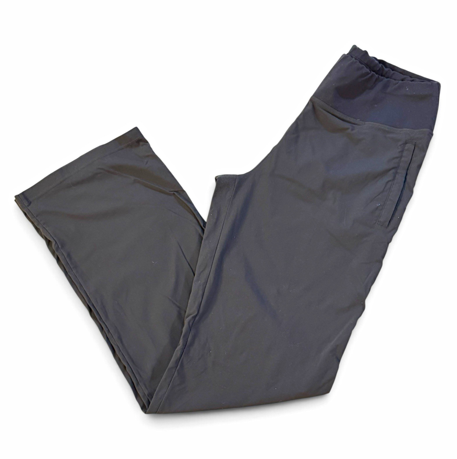 Lucy Everyday Travel Pants M Black Stretch Straight Leg Gorpcore Hiking Commuter