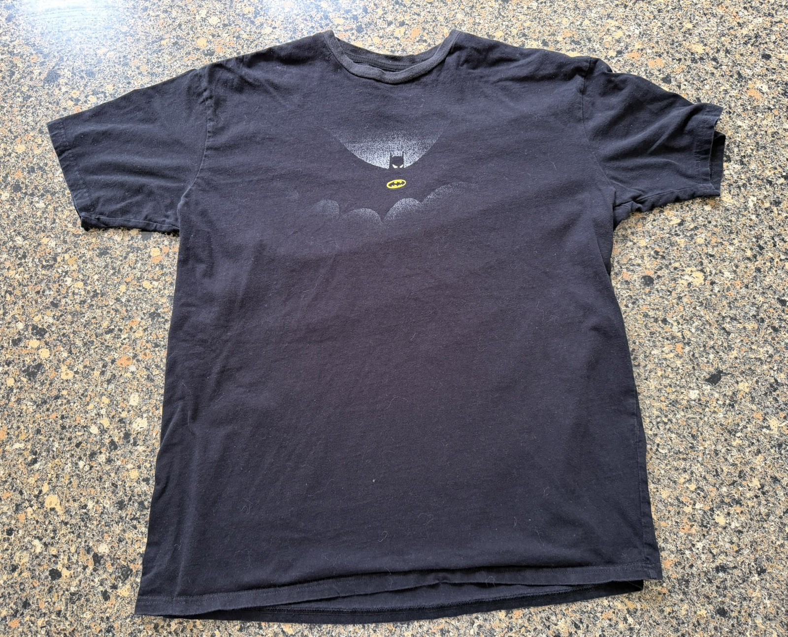 RARE DC Batman The Animated Series Shirt Mens XL  Black Cotton 2-Sided