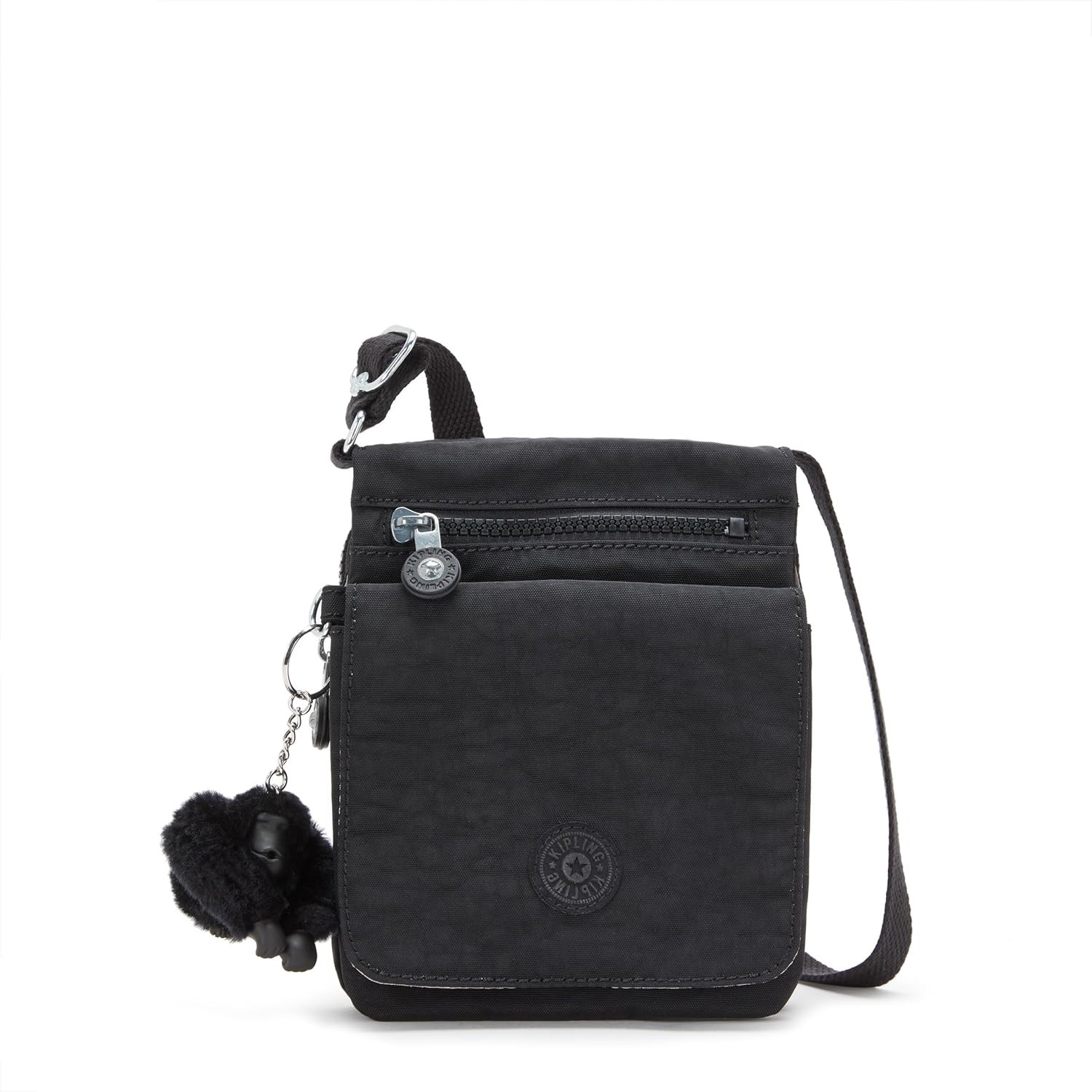 KIPLING Lite Light NWeldorado Swing Pack Crossbody Bag || Black Tonal & Monkey