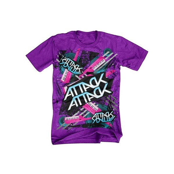 Rare Attack Attack Purple Short Sleeve All Sizes S-5XL Shirt For Men and Women