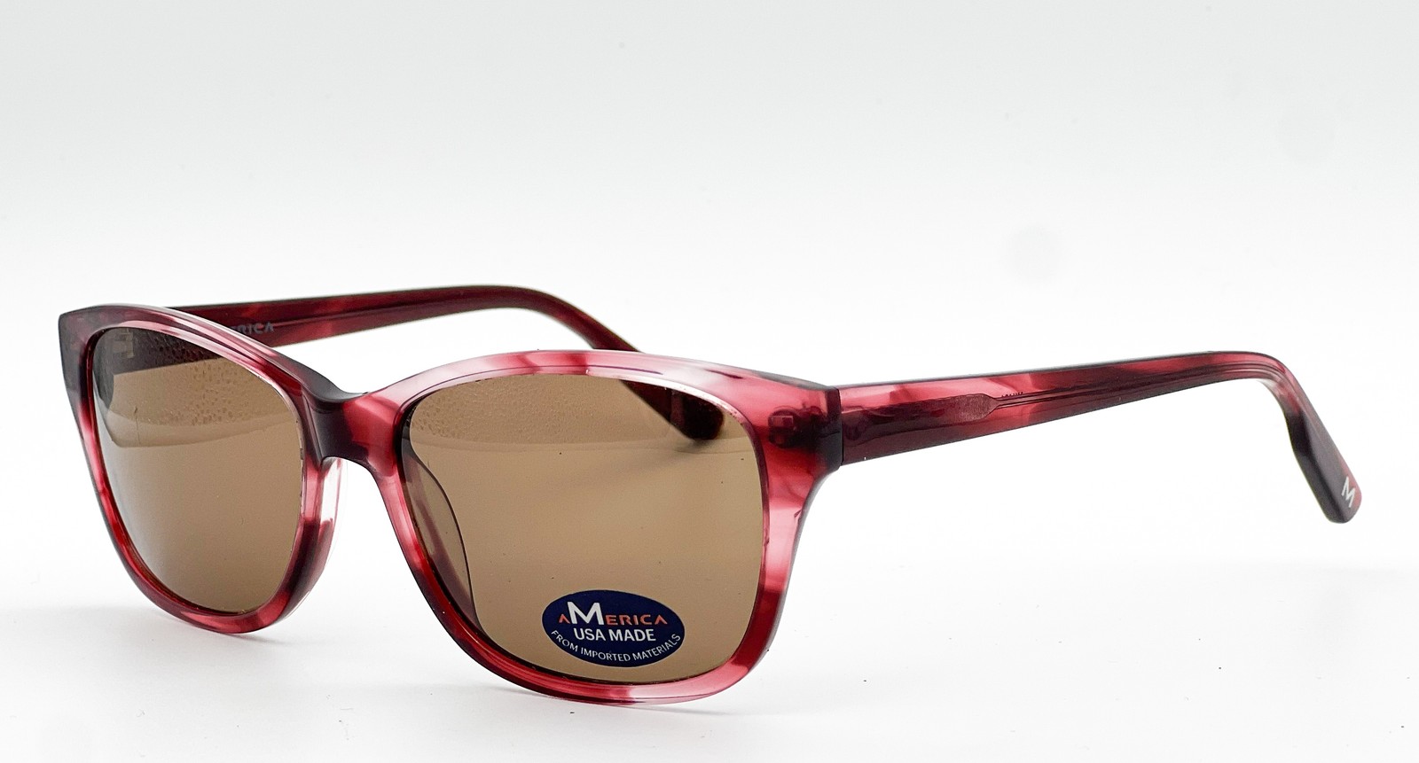 NEW AMERICA MU401 BURG BURGUNDY AUTHENTIC SUNGLASSES 54-16