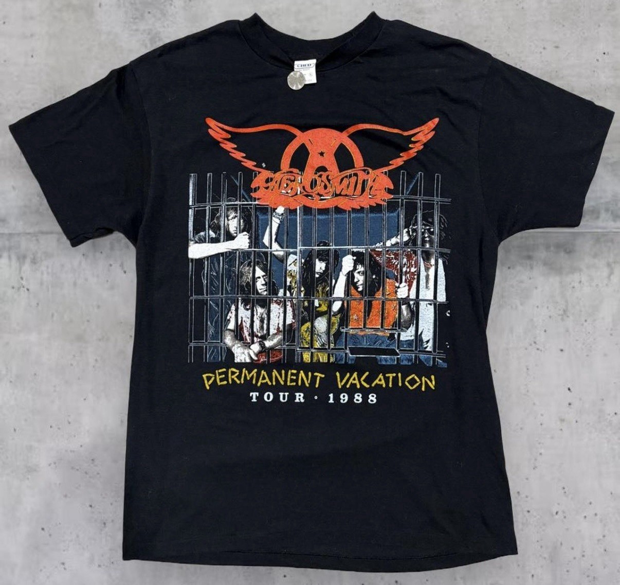 Vintage 1988 Aerosmith Guns n Roses Permanent Vacation Tour Shirt