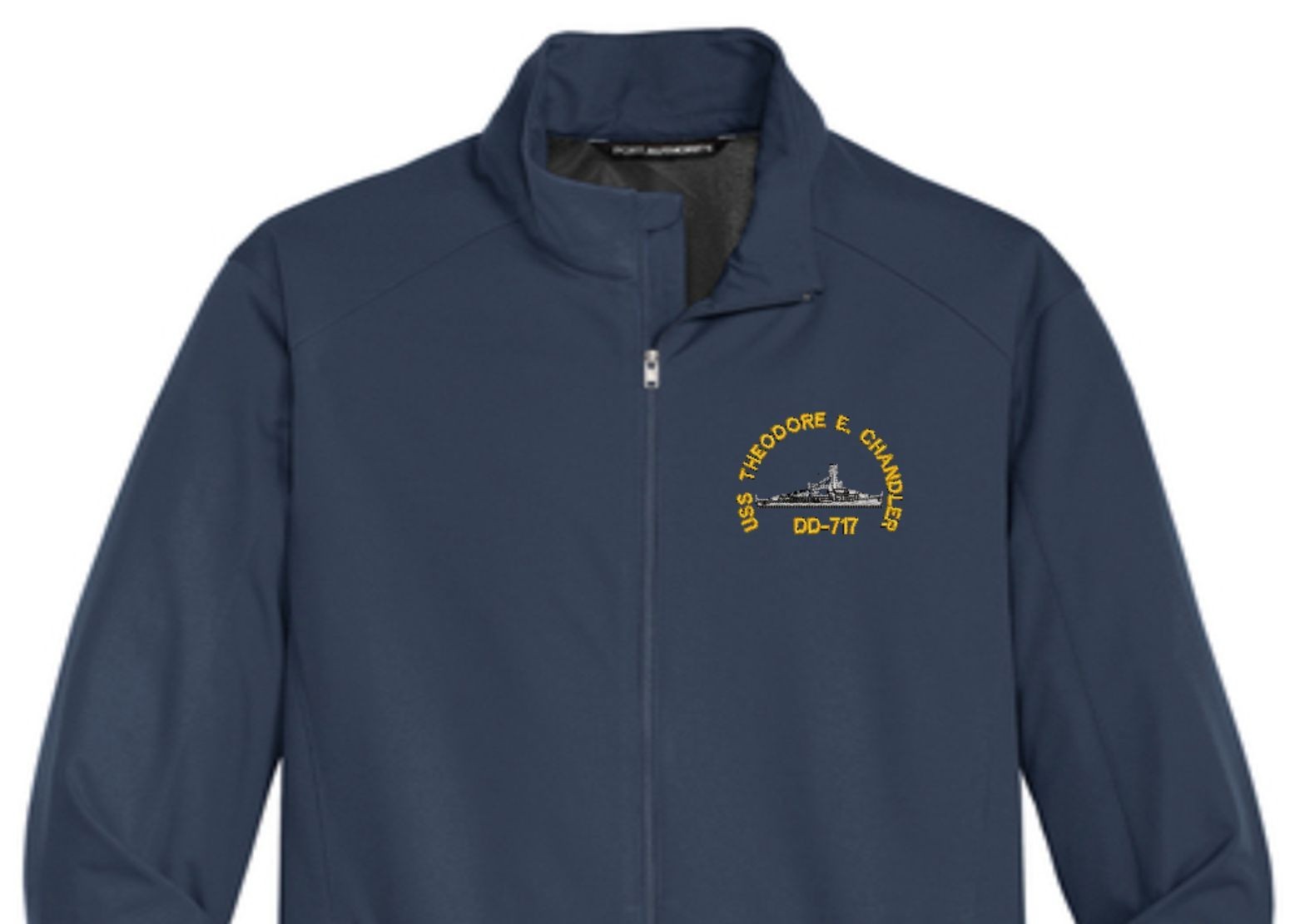 USS THEODORE E CHANDLER DD-717 Soft Shell Jacket.  New.  U.S. Navy