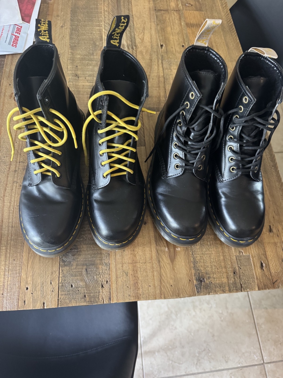 Mint Condition Dr. Martens 1460 Black Boots – 2 Pair Package Deal