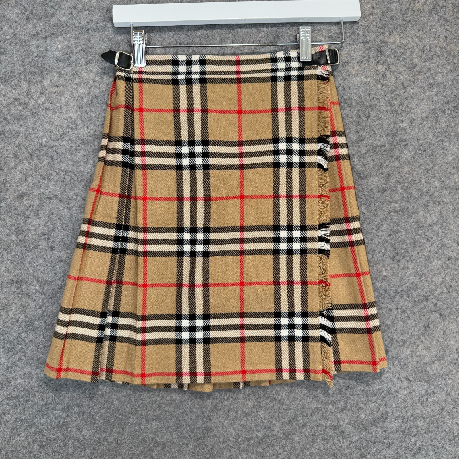 O\'Neil of Dublin Ireland Nova Check Wool Blend Skirt Youth 7/8 28 Knit
