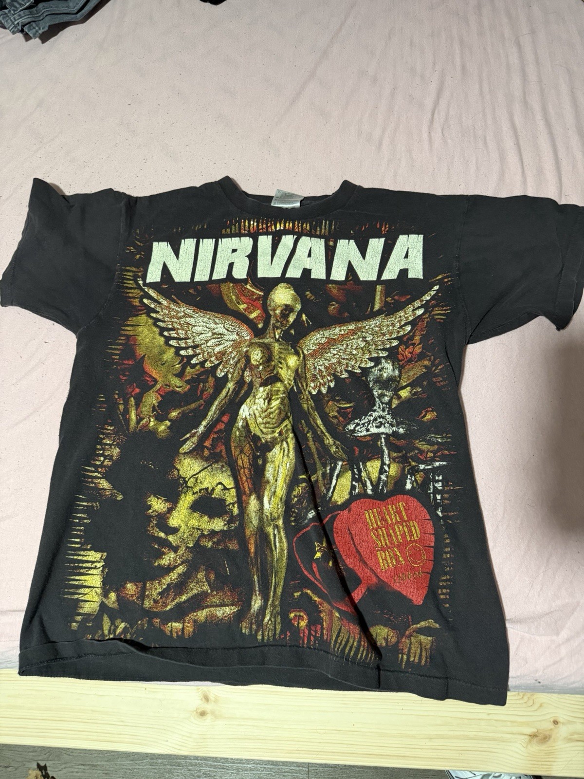 Nirvana in Utero 1993 Vintage Bootleg T-Shirt Single Stitch