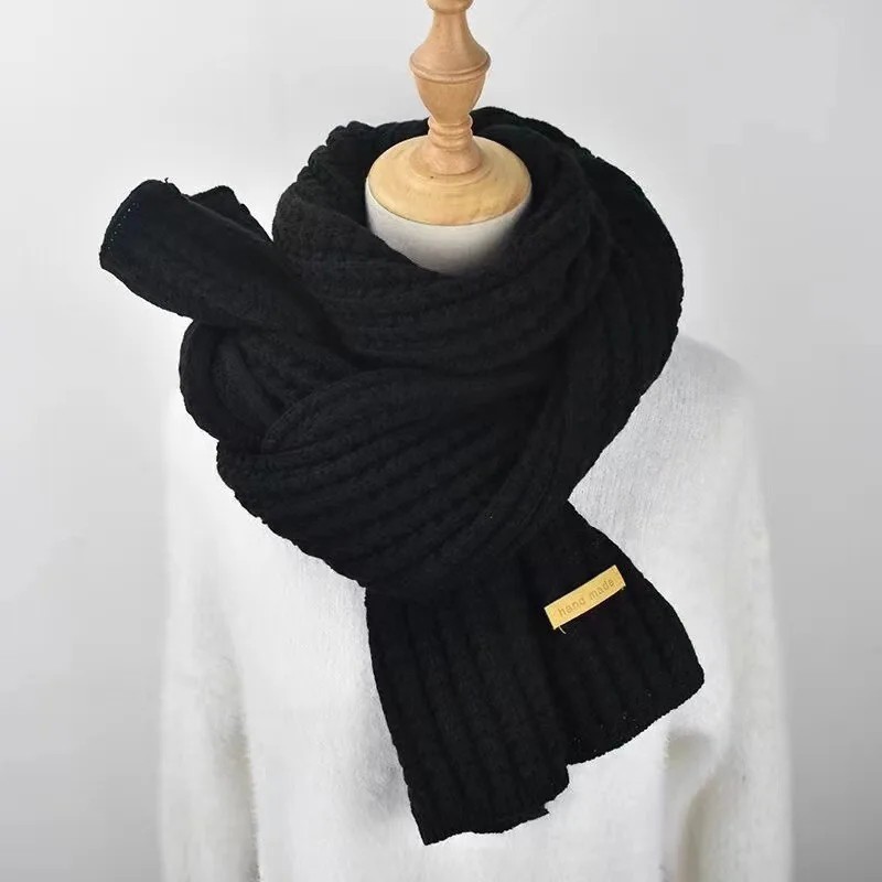 Checkered Scarf Women Winter Warm Thickened Plaid Shawl Korean Style Fashionable