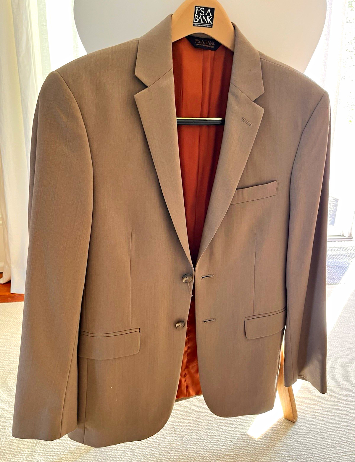 Jos. A. Bank Men’s Tan Slim Fit Blazer Jacket