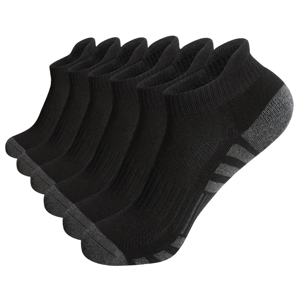 6-12 Pairs Mens Plain Solid Cotton Sports Ankle Athletic Socks Low Cut Size 9-13