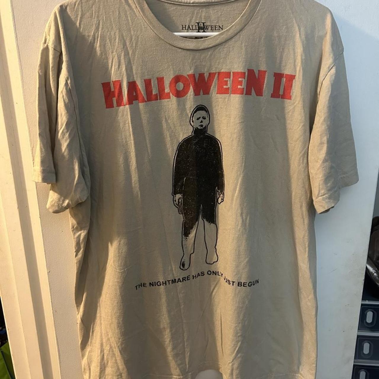 Halloween II 100% cotton graphic Michael Myers Halloween t-shirt size M