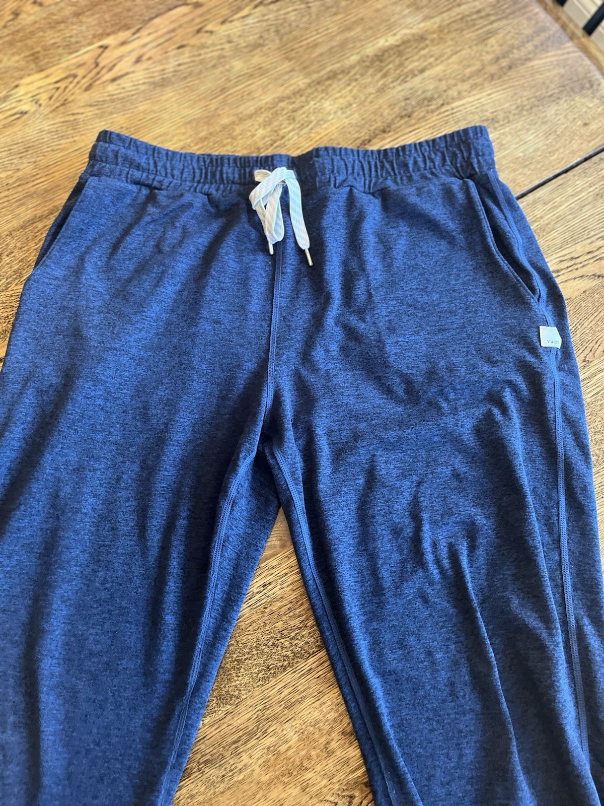 Vuori Women\'s Performance Jogger Mid Rise Sweatpants Blue Heather Size Medium