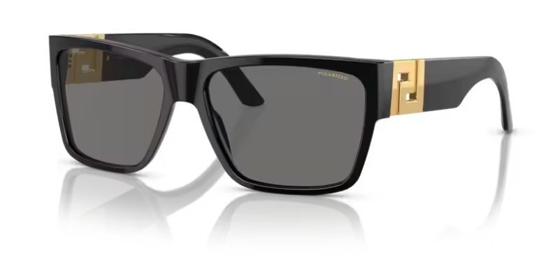 Versace Mens Sunglasses VE4296 GB1/81 Black/Grey Acetate Polarized 59mm