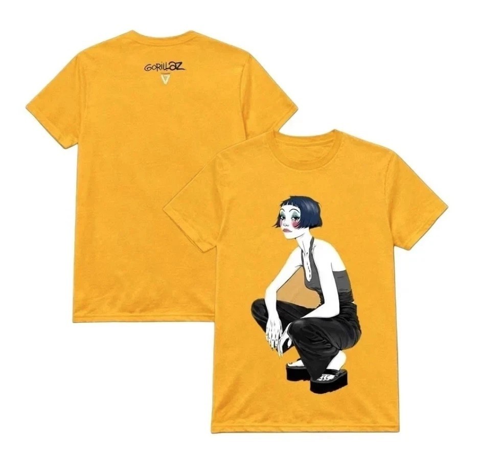 Gorillaz Band The Mountain Tour 2026 Noodle Charactor Merch T-Shirt