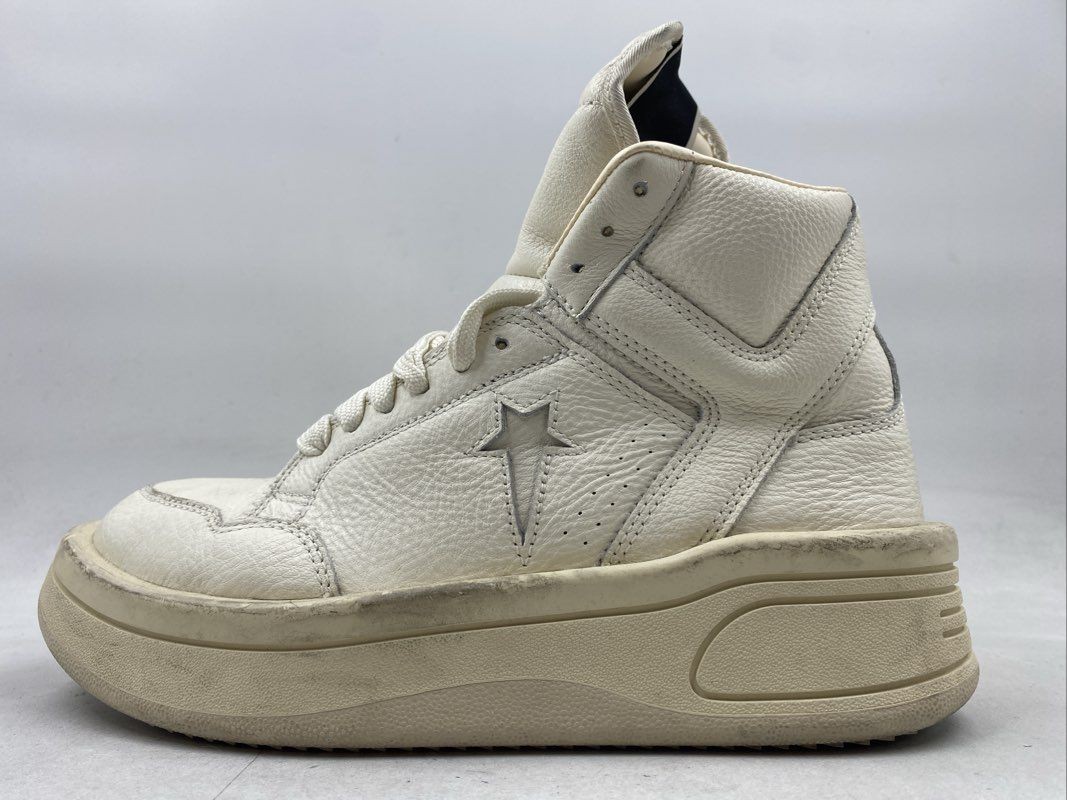 Converse x Rick Owens DRKSHDW TURBOWPN Egret White High Top