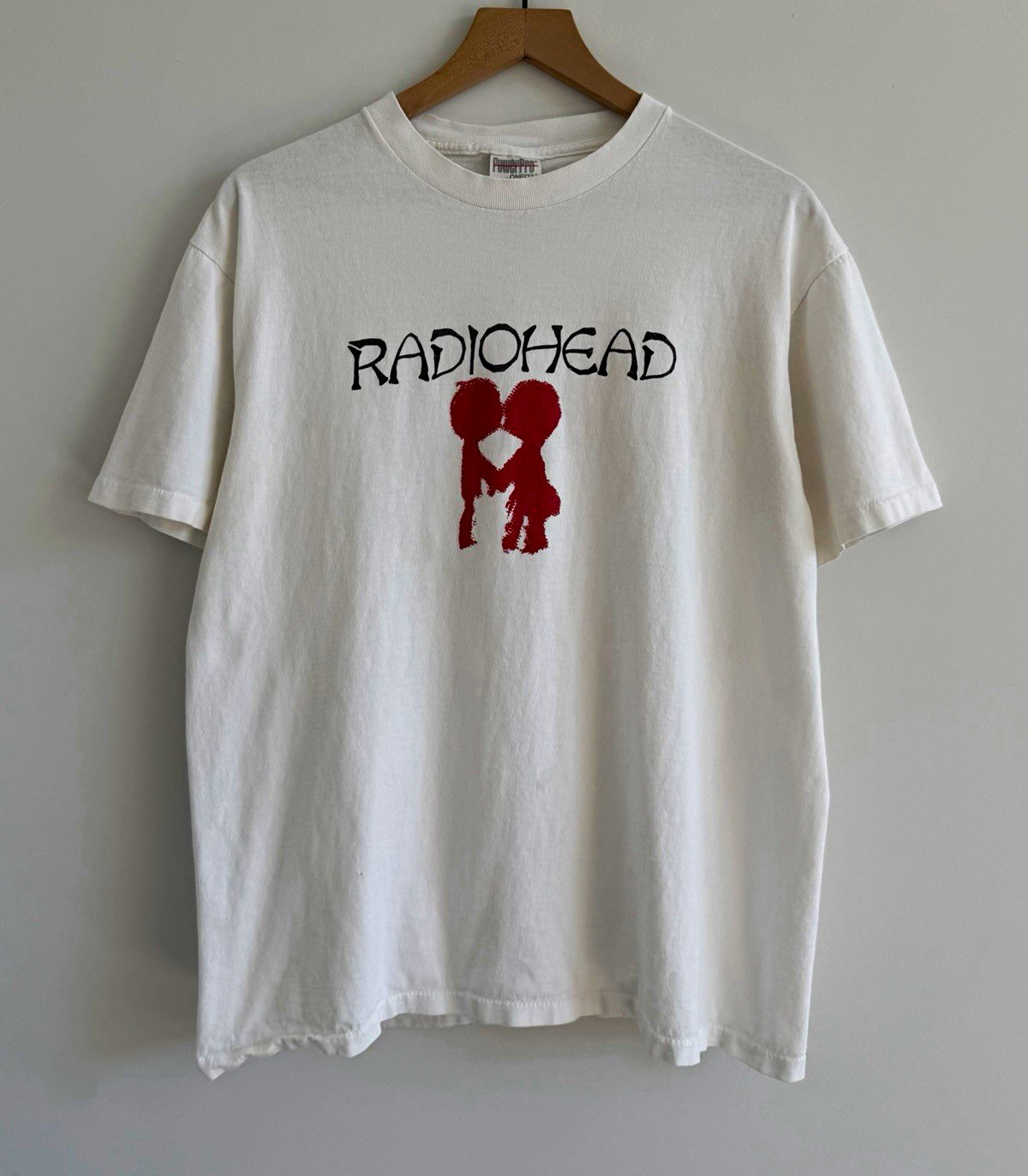 90s Vintage Radiohead OK Computer 1998 Tour Double-Sided White Shirt Size L