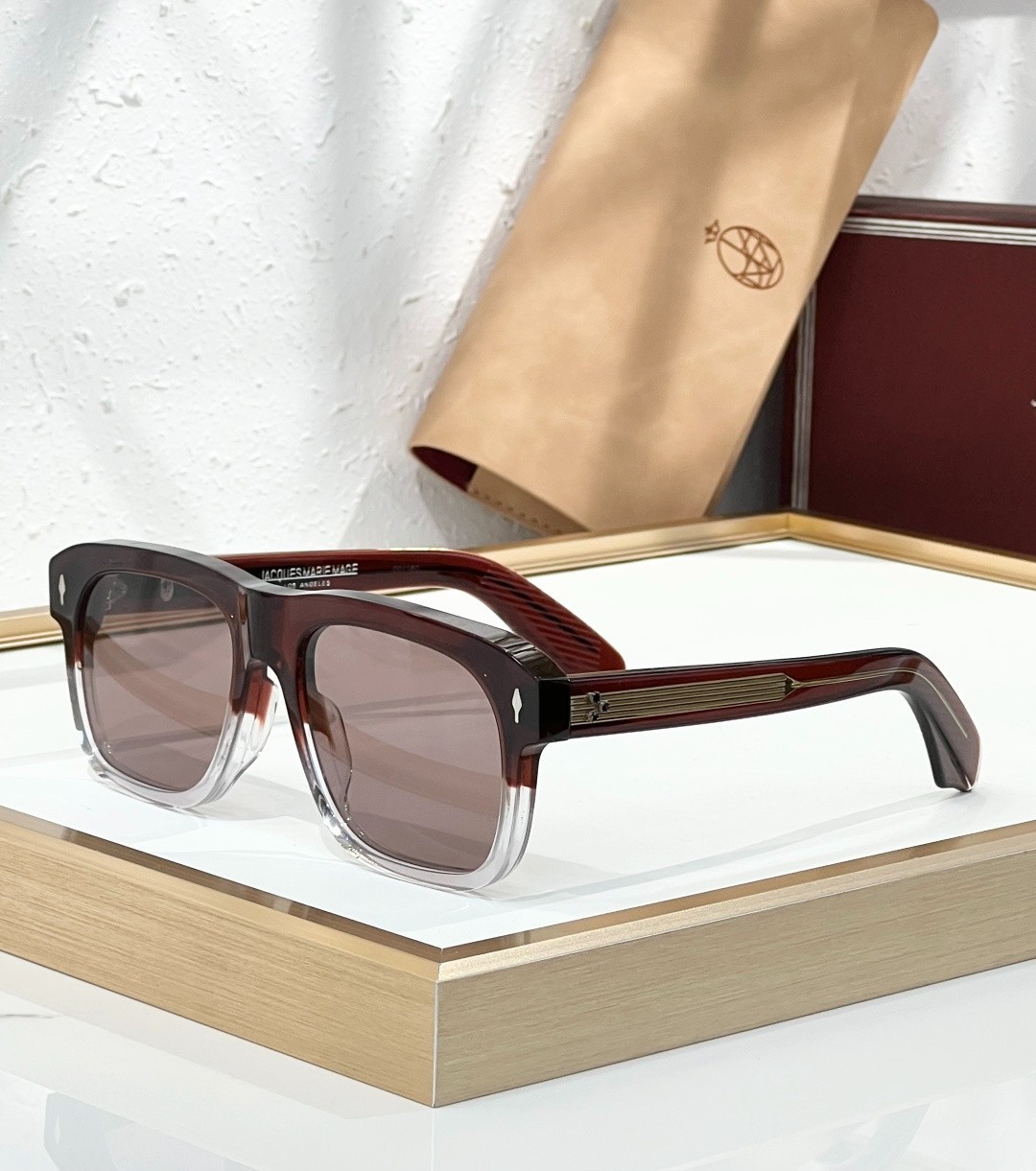 Jacques Marie Mage Style Sunglasses Bresson Vintage Metal Frame Men Women 60mm