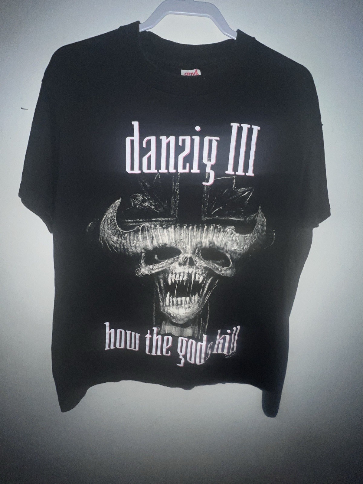 Danzig How The Gods Kill Dirty black summer 1992 Tour Shirt Size XL On Anvil tag