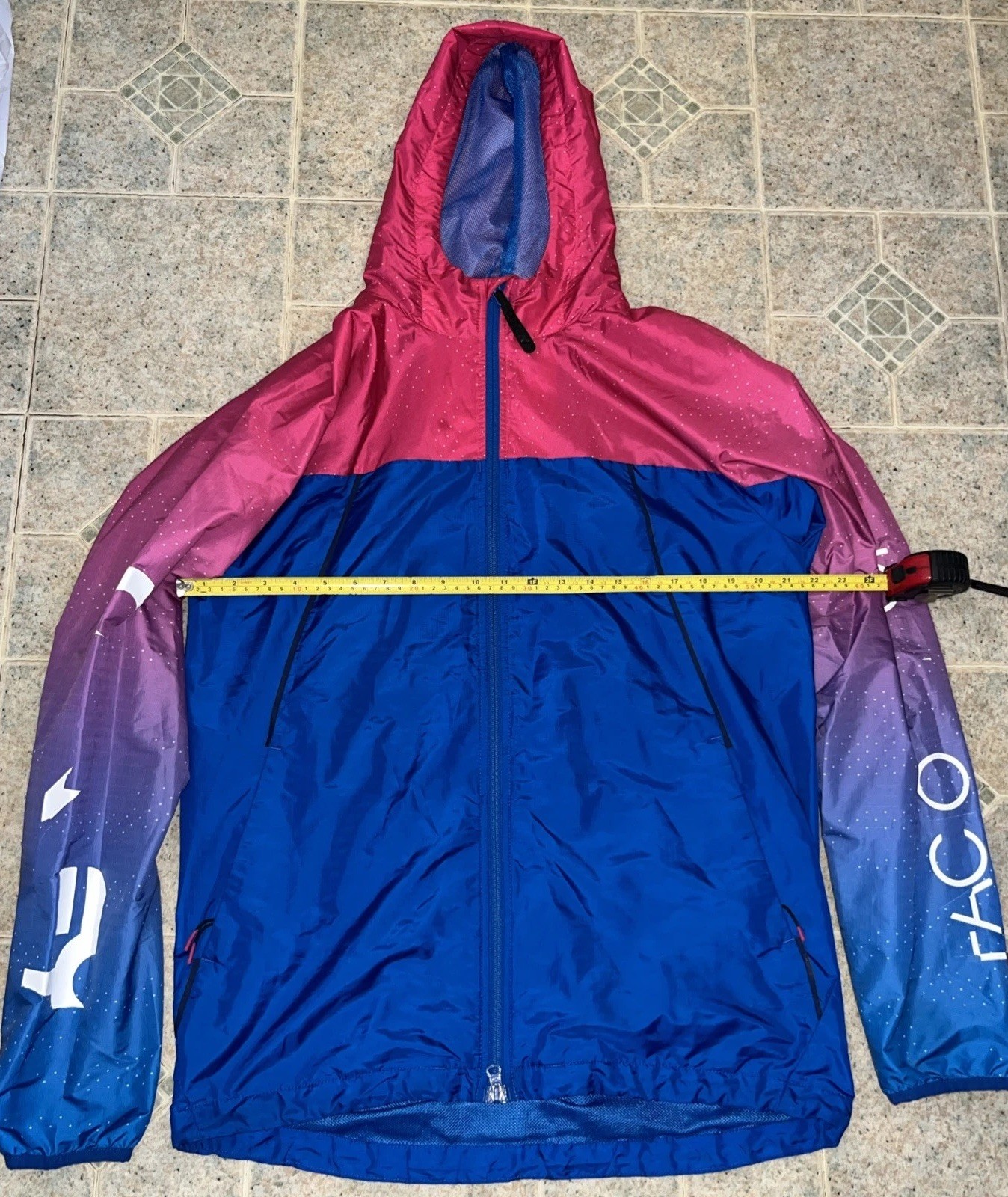 Vtg Y2K Oakley Colorblock Factory Pilot Windbreaker Pink Blue RegFit Large Zip