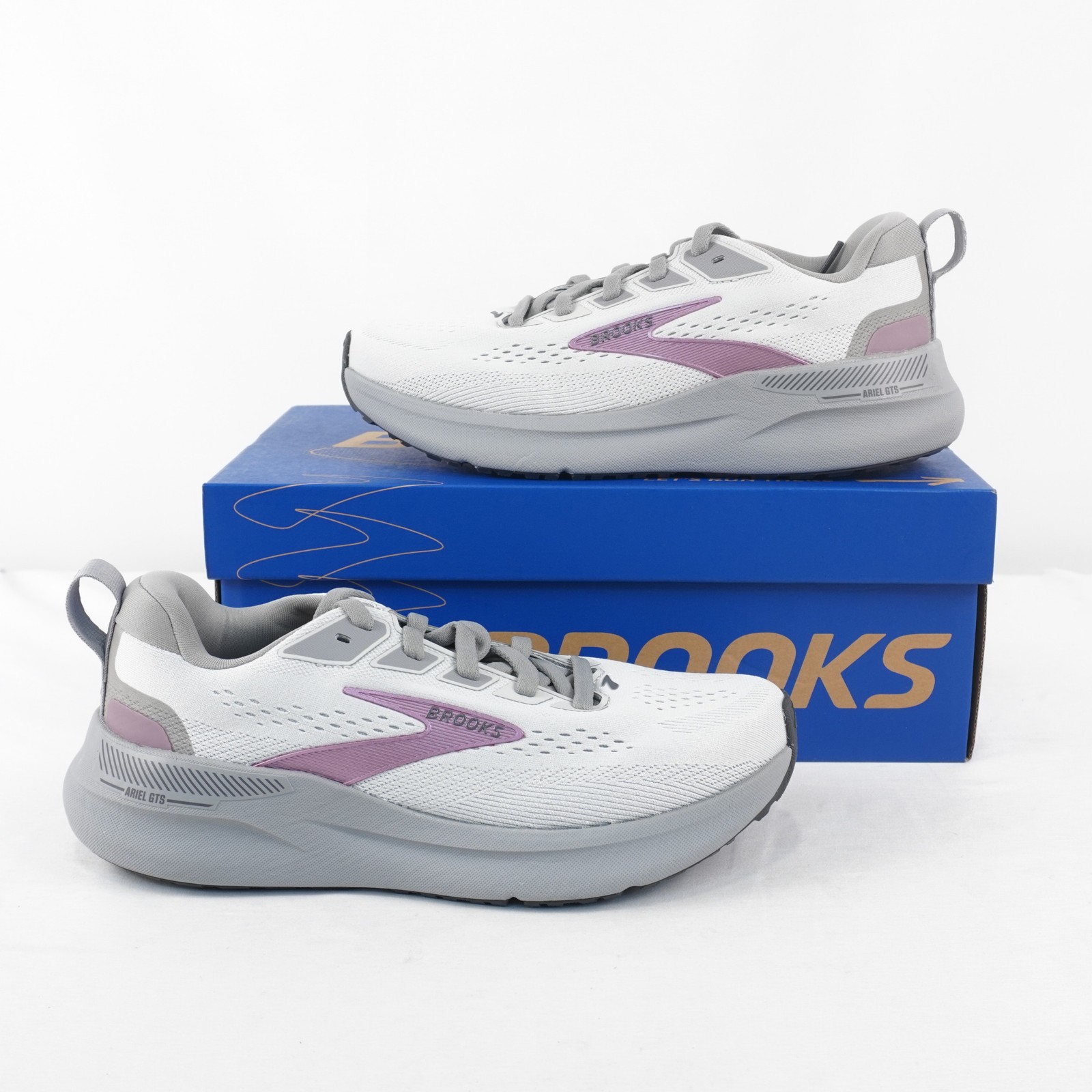 Brooks Ariel GTS 26 Sneaker Oyster Mushroom/Pink - Women\'s US 8.5 (1204441B094)