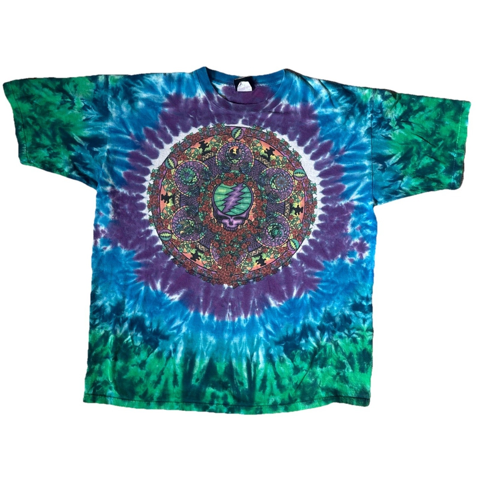 Grateful Dead Liquid Blue Mandala Celtic 2000s Vintage T-Shirt XL