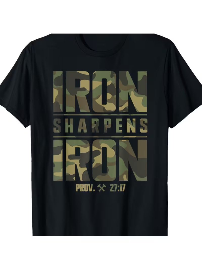Men's Christian Camouflage Scripture Fitness T-Shirt 