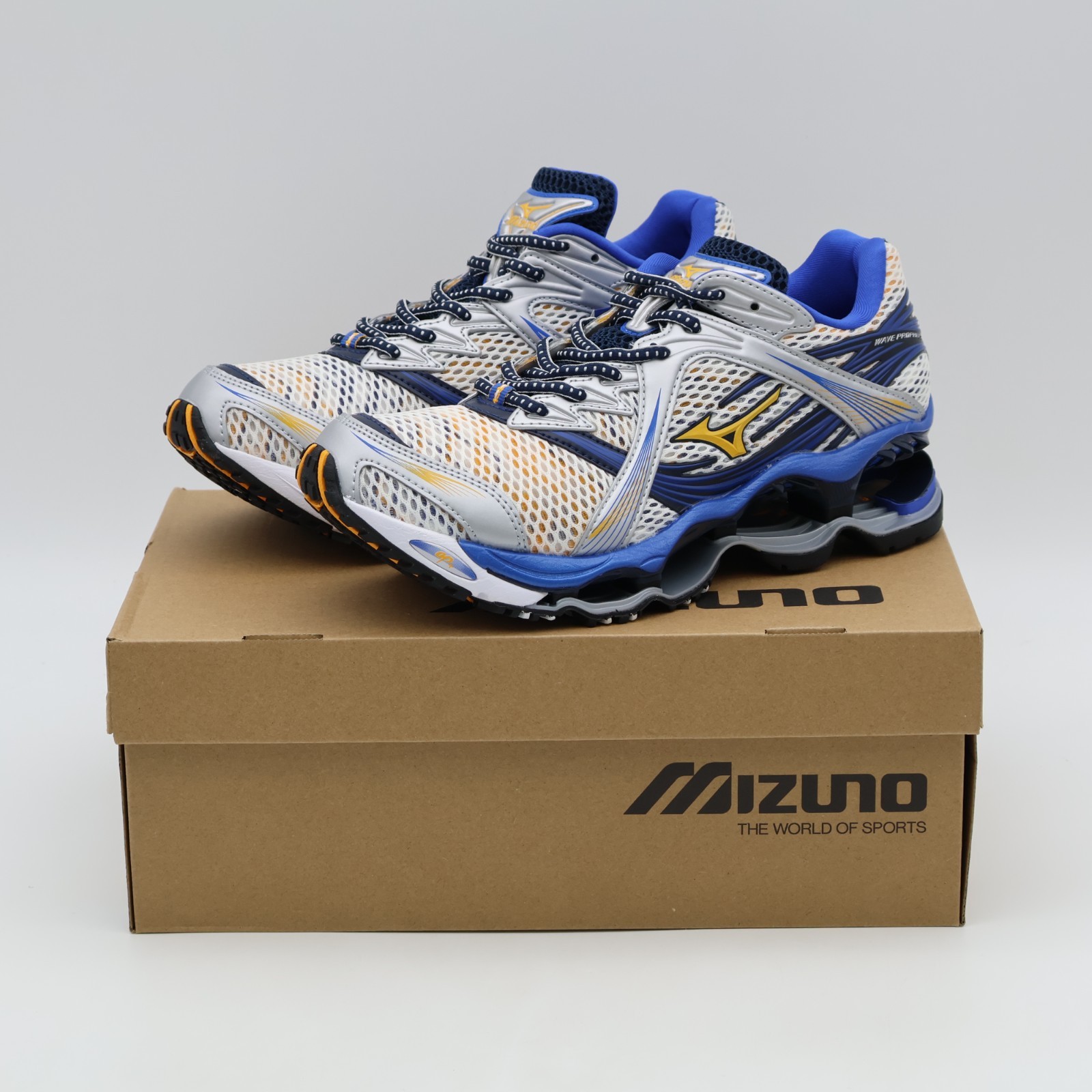 D1GA265501 Mizuno Wave Prophecy 1 Blue Yellow Silver (Men's)