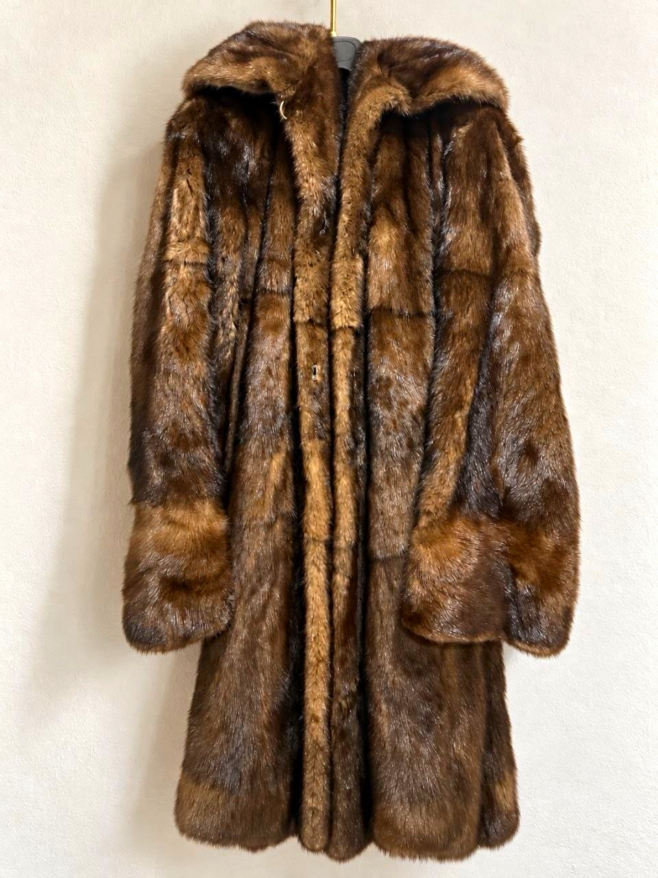 Sartoriale Women’s Brown Mink Fur Long EU 48 Saga Royal mink
