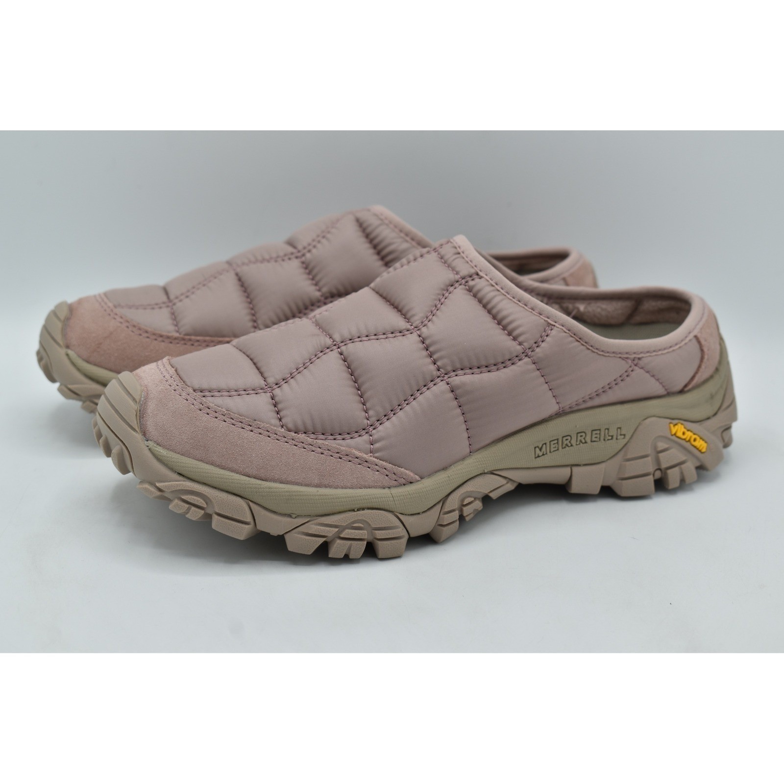 Merrell Womens Size 8.5 MOAB 2 Adobe Rose Pink Quilted Slip On Mules Clogs Shoes