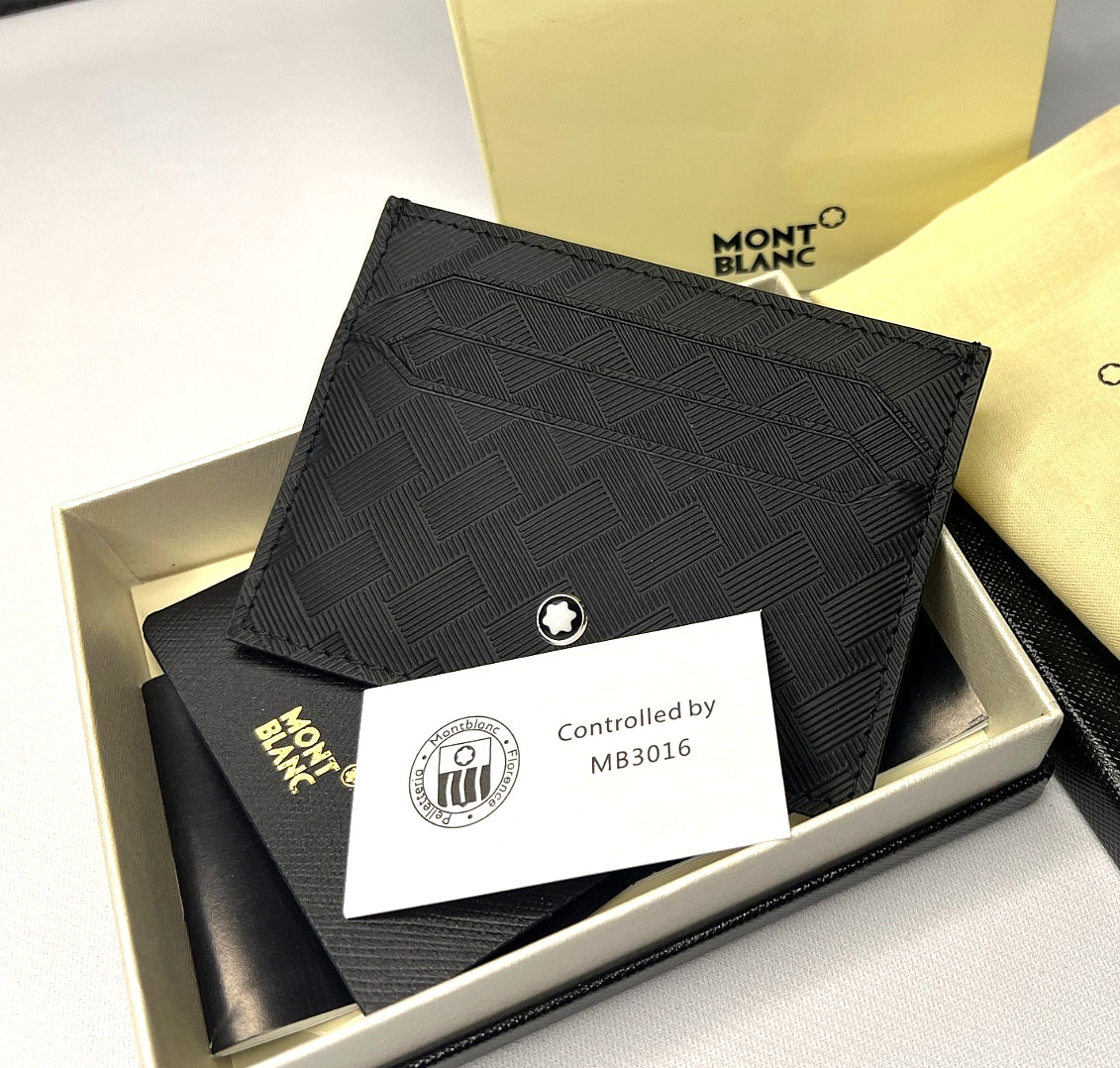 Montblanc Meisterstück 6CC Black Leather Card Holder Wallet New Box 2026