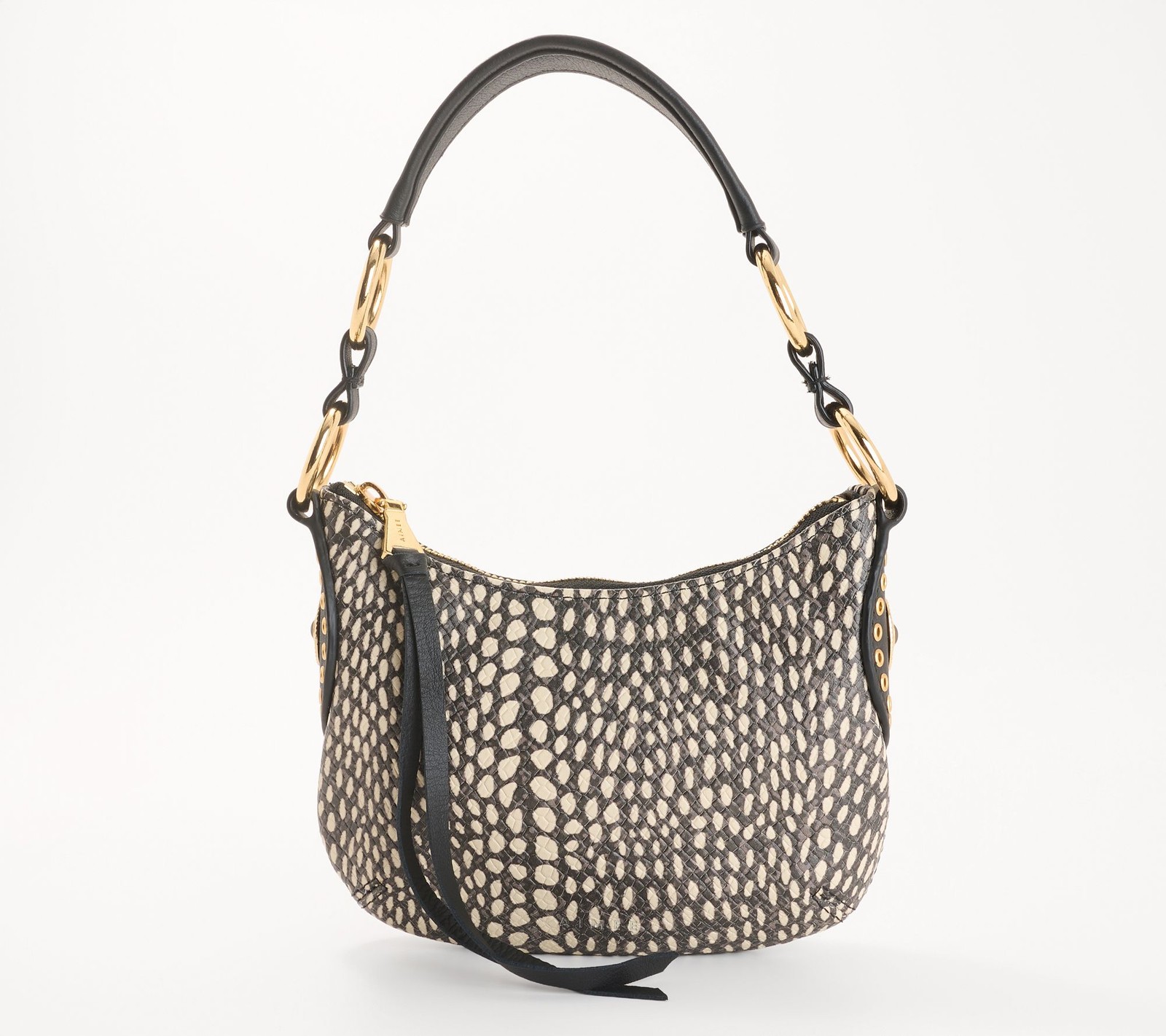 Aimee Kestenberg Roma Mini Crossbody B/W Lizard New