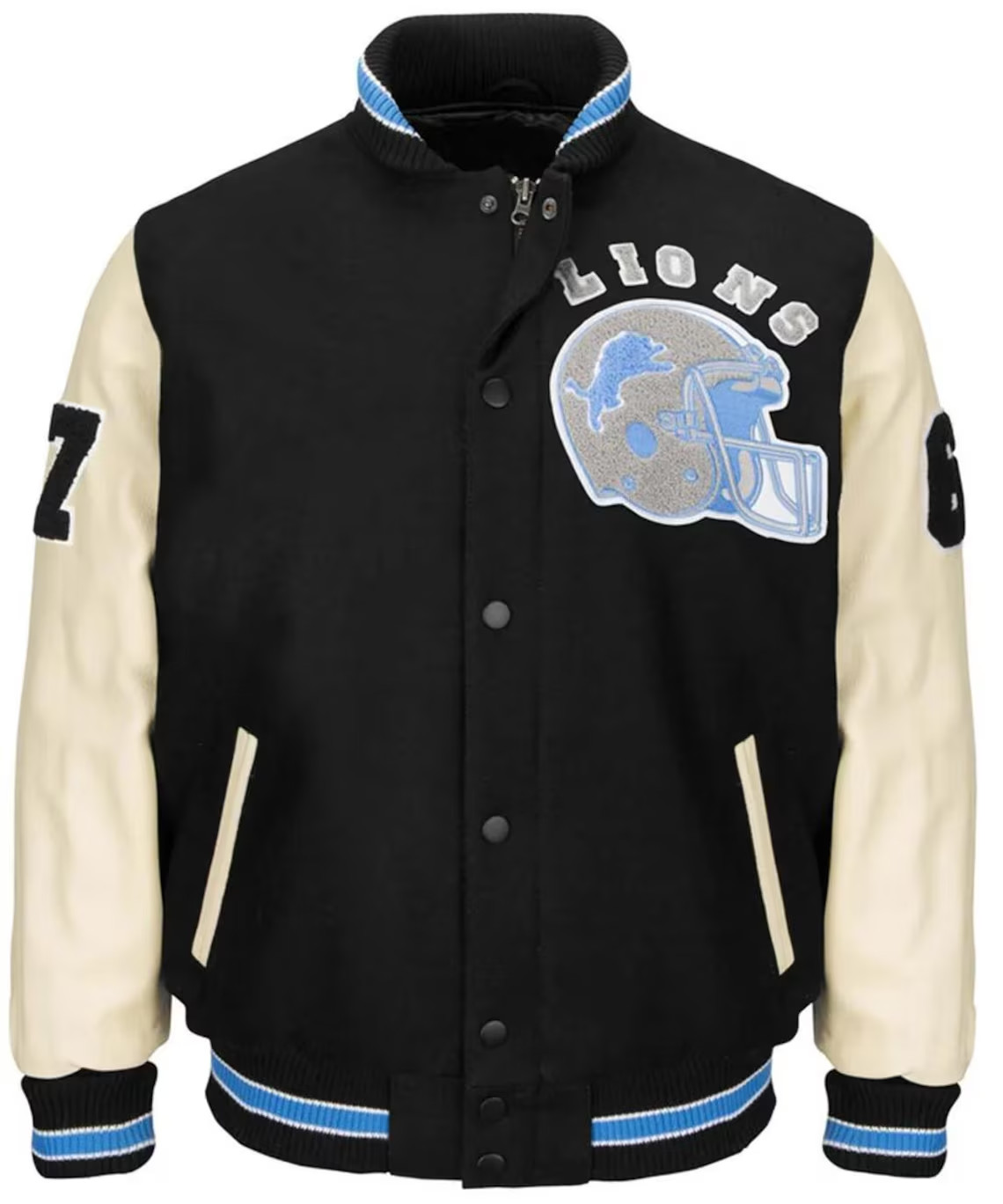 Beverly Hills Cop Axel Foley Detroit Lions Vintage Sports Letterman Jacket