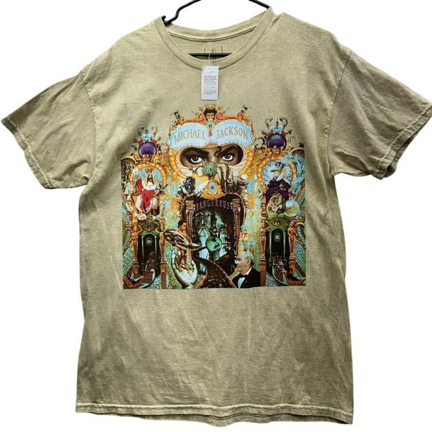 Michael Jackson mens tan graphic t-shirt
