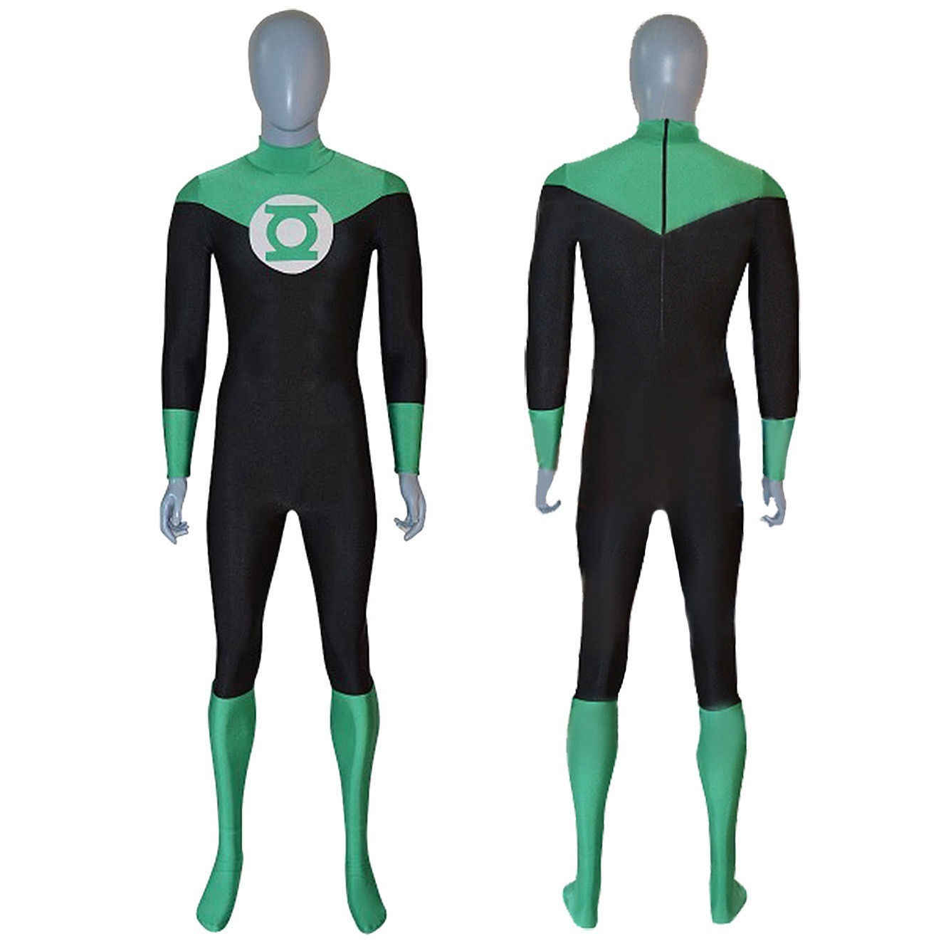 Green Lantern Cosplay Jumpsuit Superhero Bodysuit Costume Halloween Adult Kids