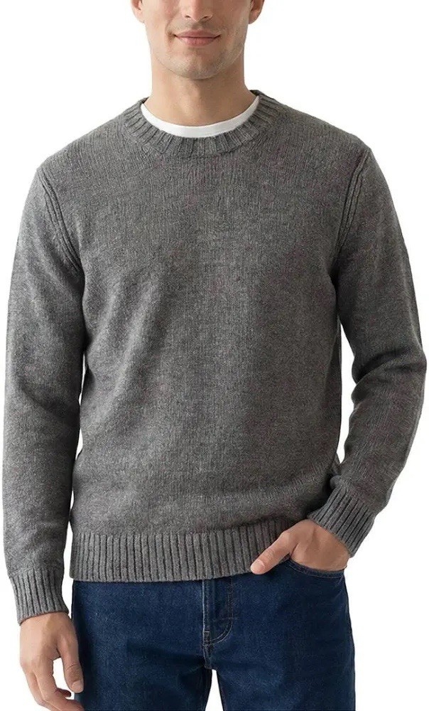 Vince  Men\'s Heather Gray Wool & Cashmere Knitted Sweater Size M $438