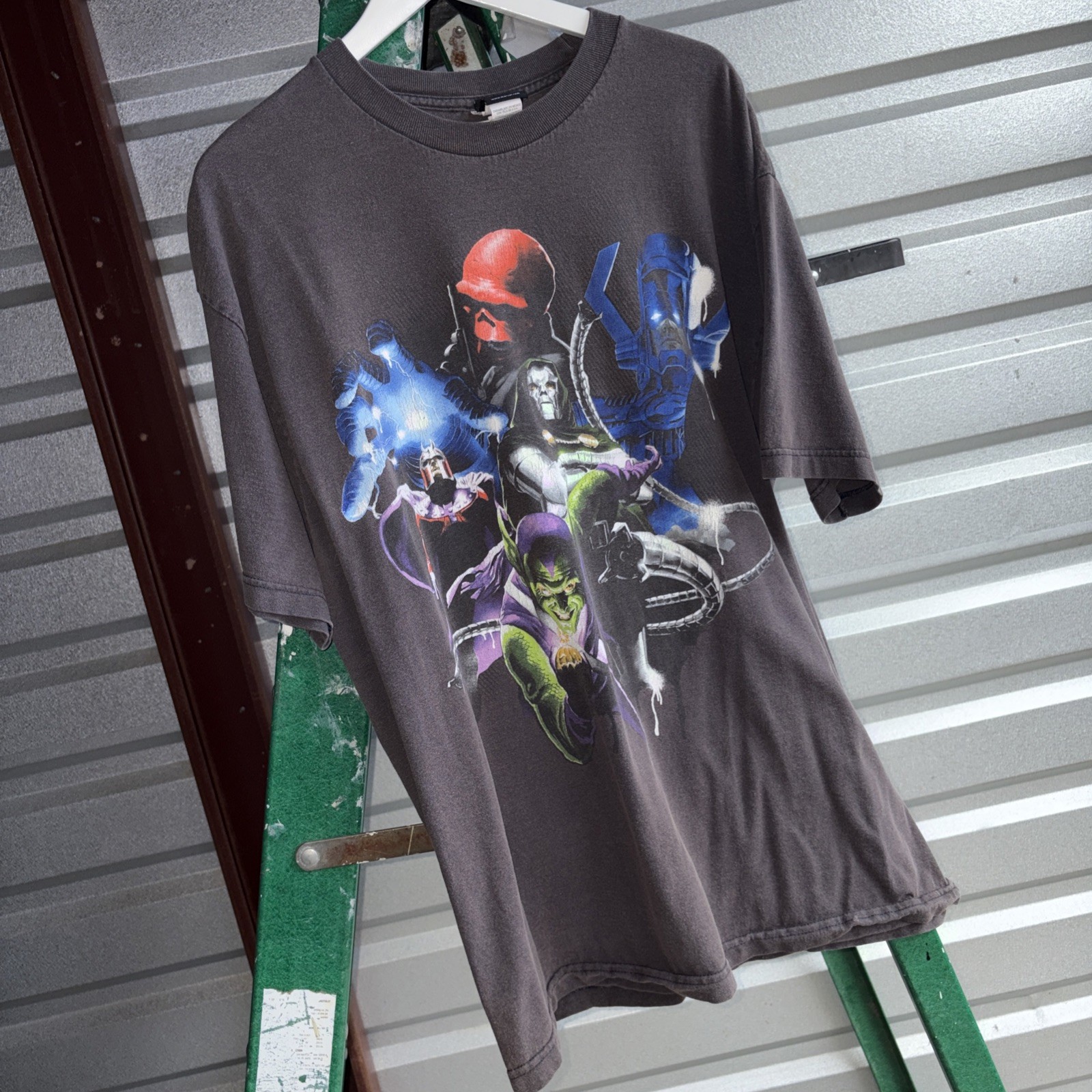 Vtg Marvel Mad Engine Dr Doom Villains Alex Ross T-Shirt Size XL