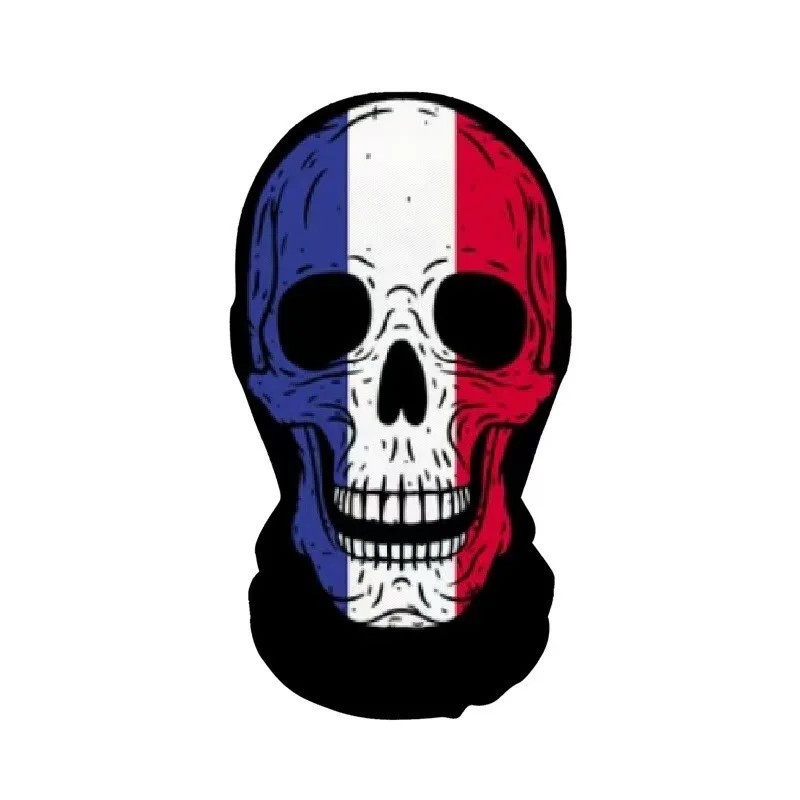 Halloween Skeleton Mask Elastic Mesh Hood Scary Face Cover Cosplay Party Costume