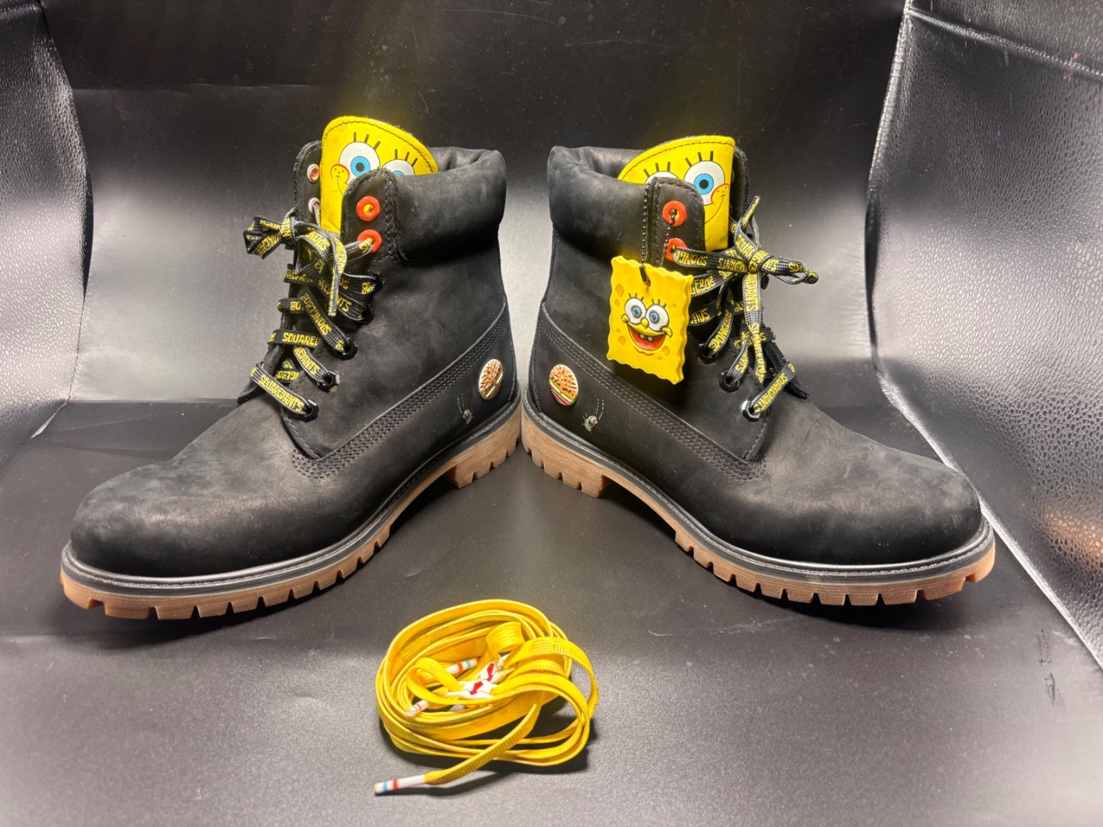 Size 8 - Timberland x Spongebob Square Pants 6” Premium Boot Black A22TF