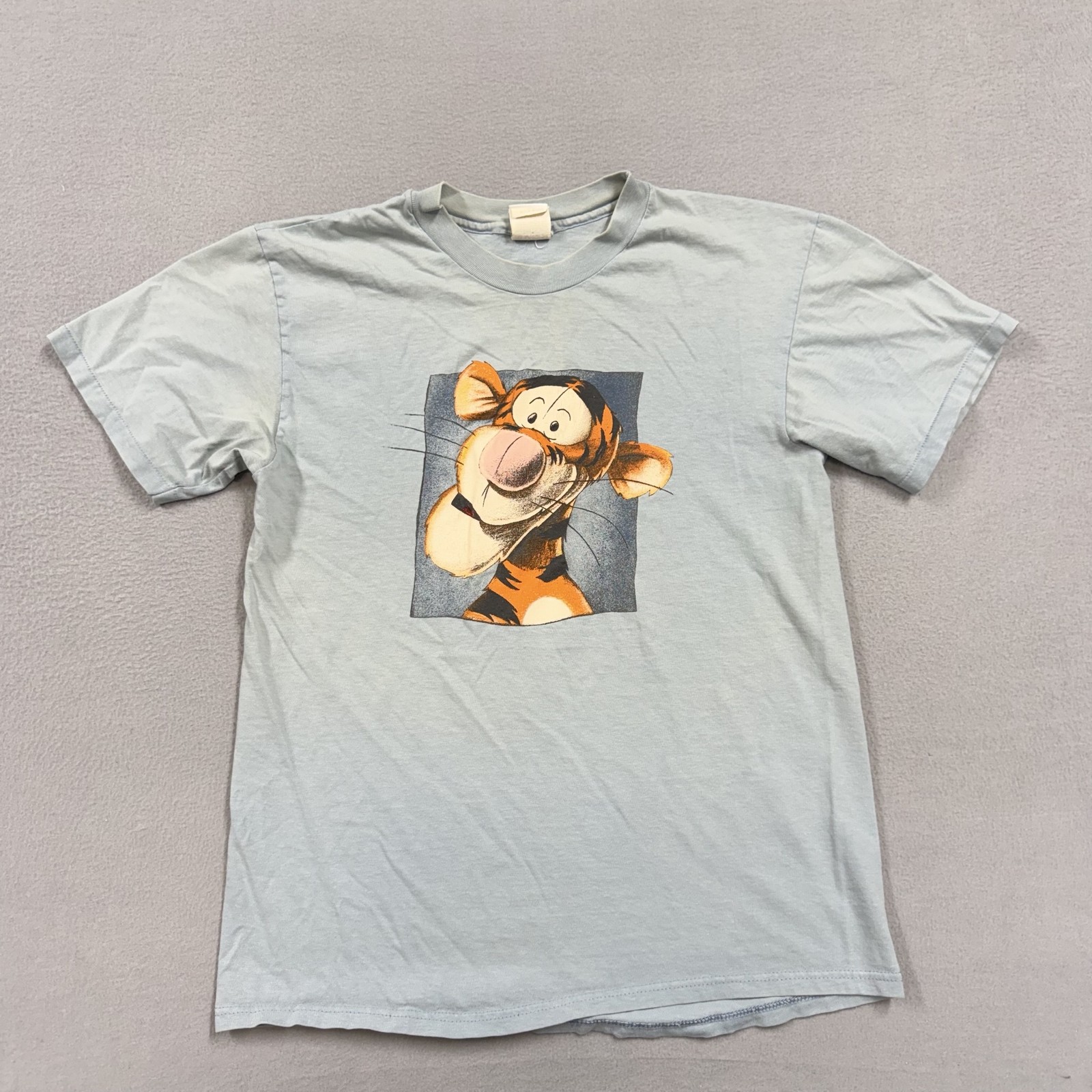 Vintage Disney Store Tigger Shirt Mens Medium Gray Winnie The Pooh Tee 90s