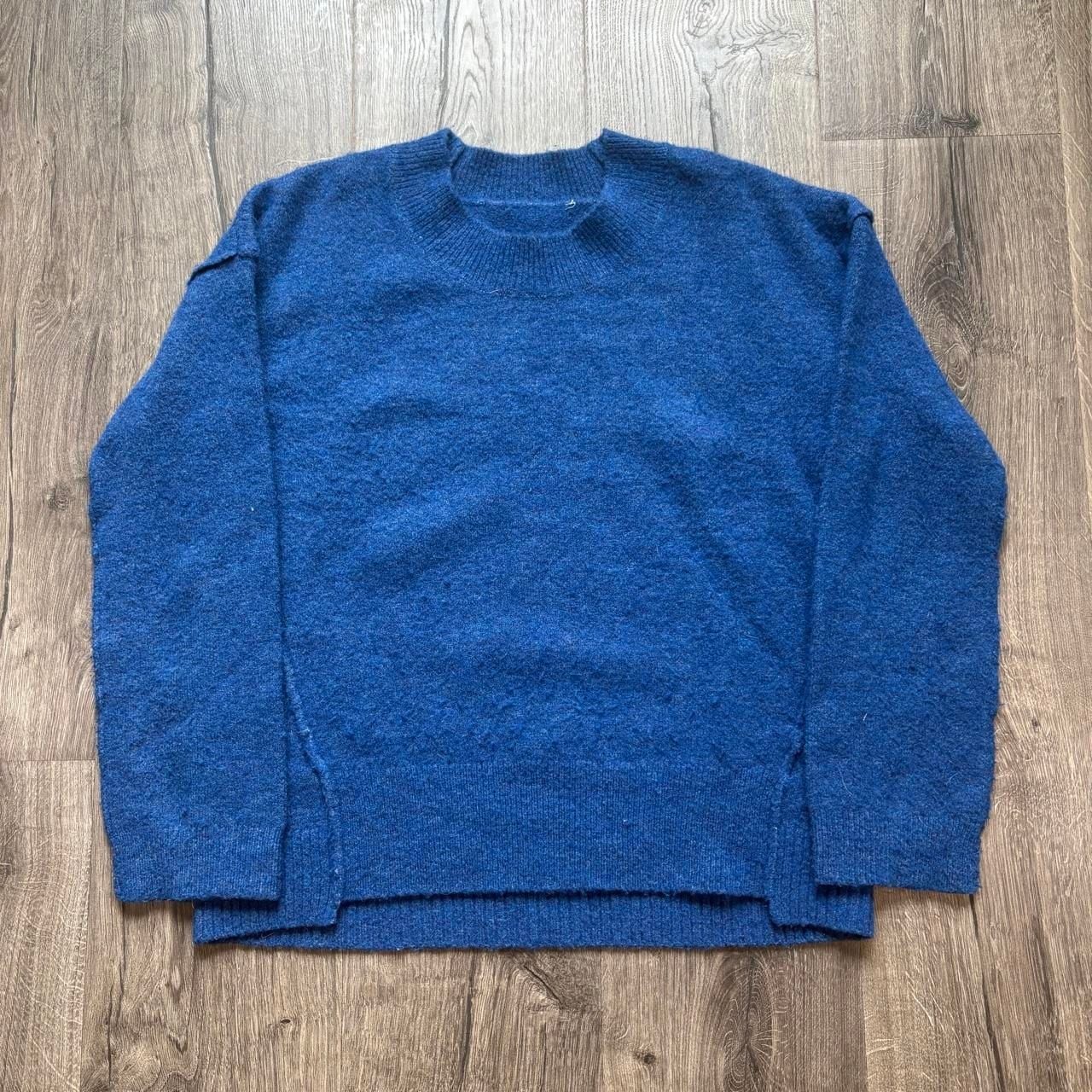 Eileen Fisher Wool Blend Blue Sweater Style E1570 Size M/L