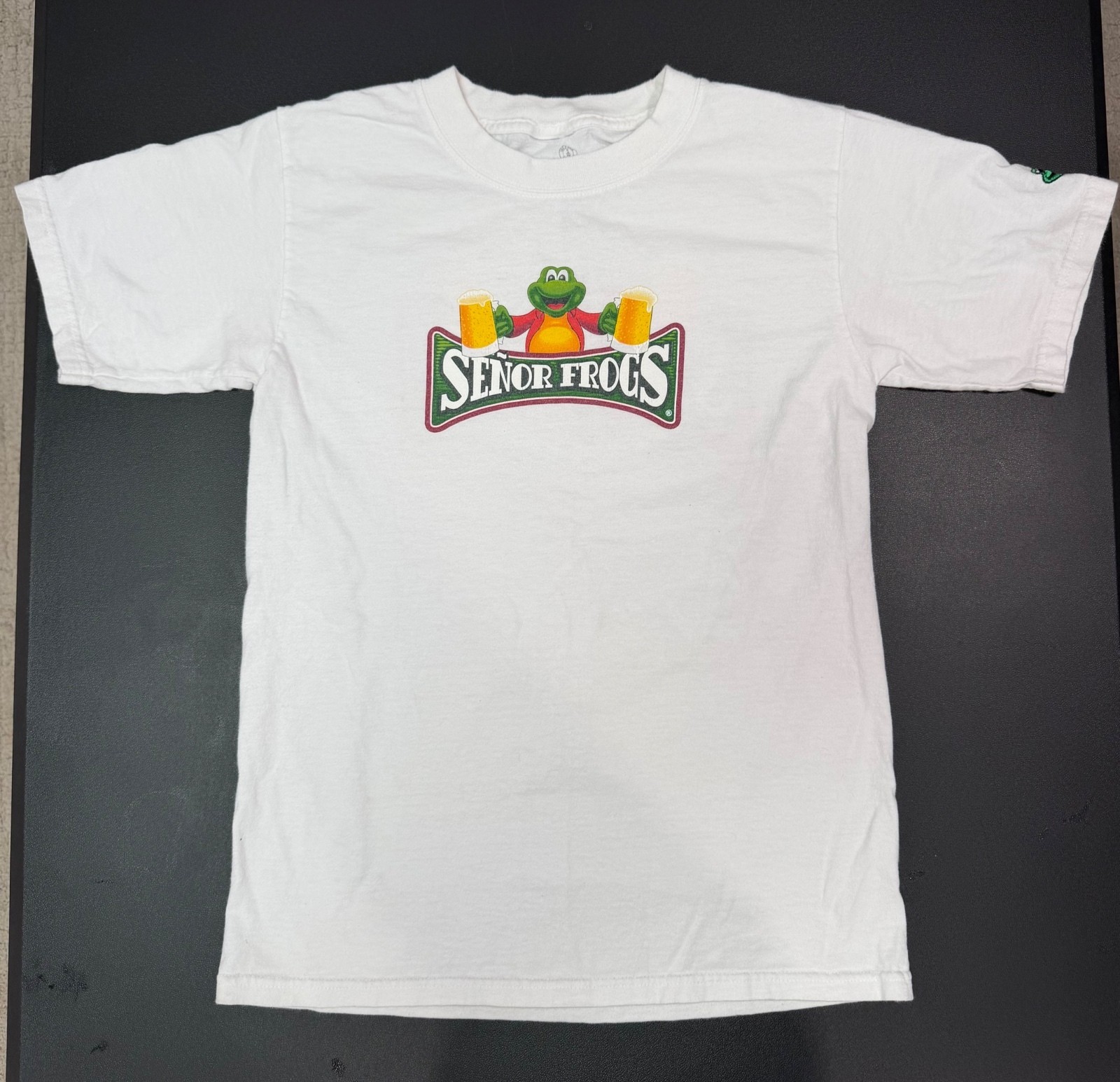 Vintage Señor Frog\'s Official Store White Graphic T-Shirt 100% Cotton