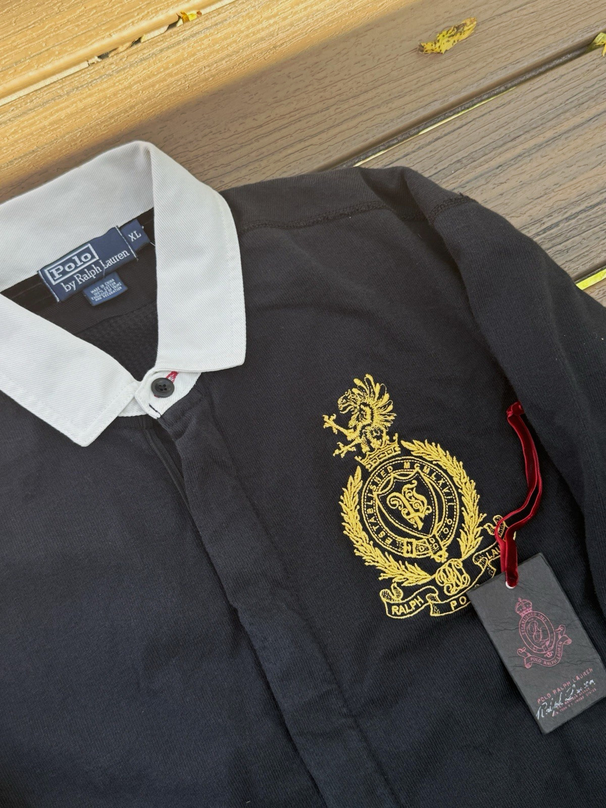 Polo by Ralph Lauren Men’s XL Rugby Waffle Knit Embroidered Zip Up