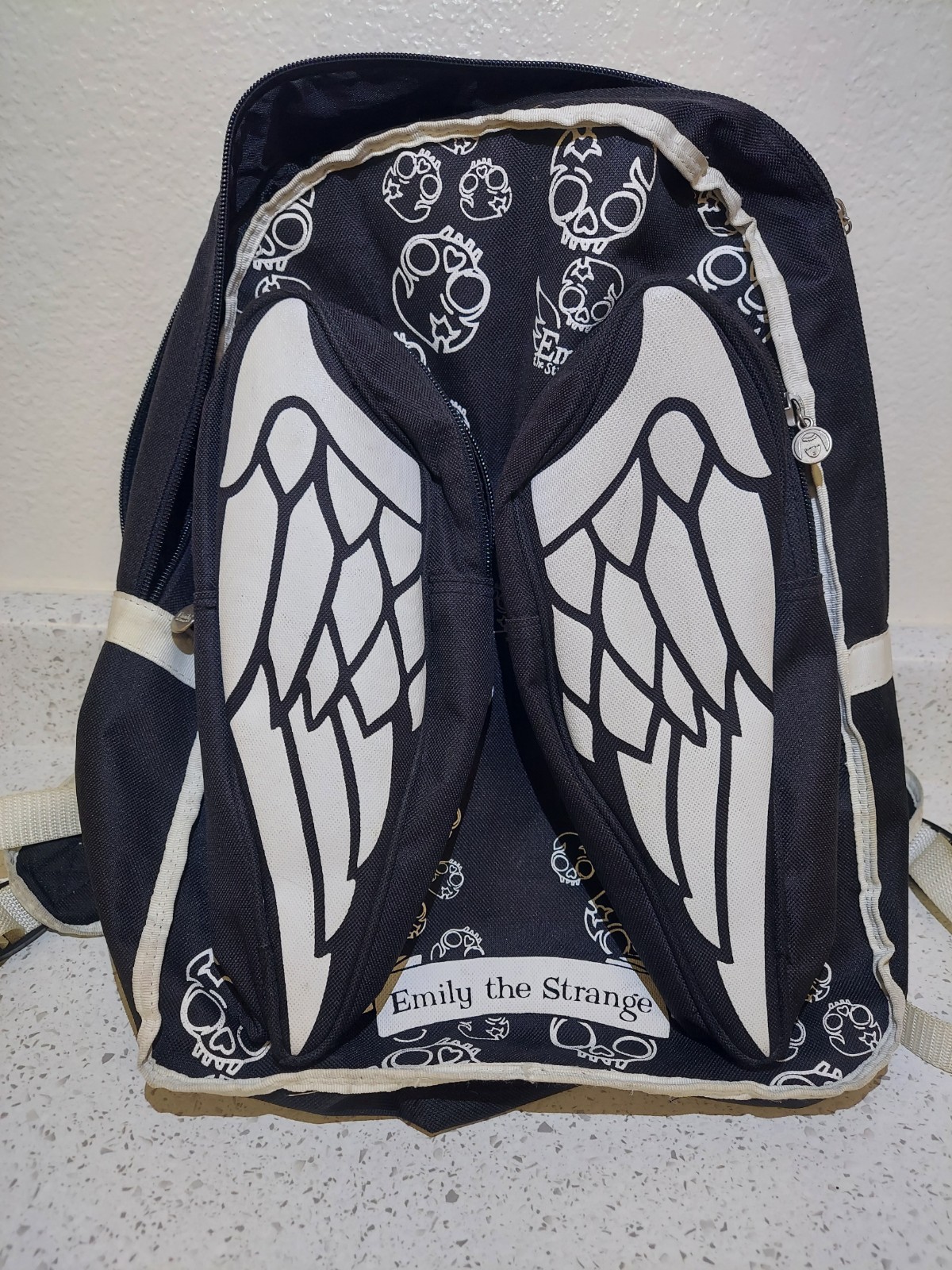 Emily The strange Backpack W/ Angel Wing Pockets Pre-owned GUC RARE 2008 