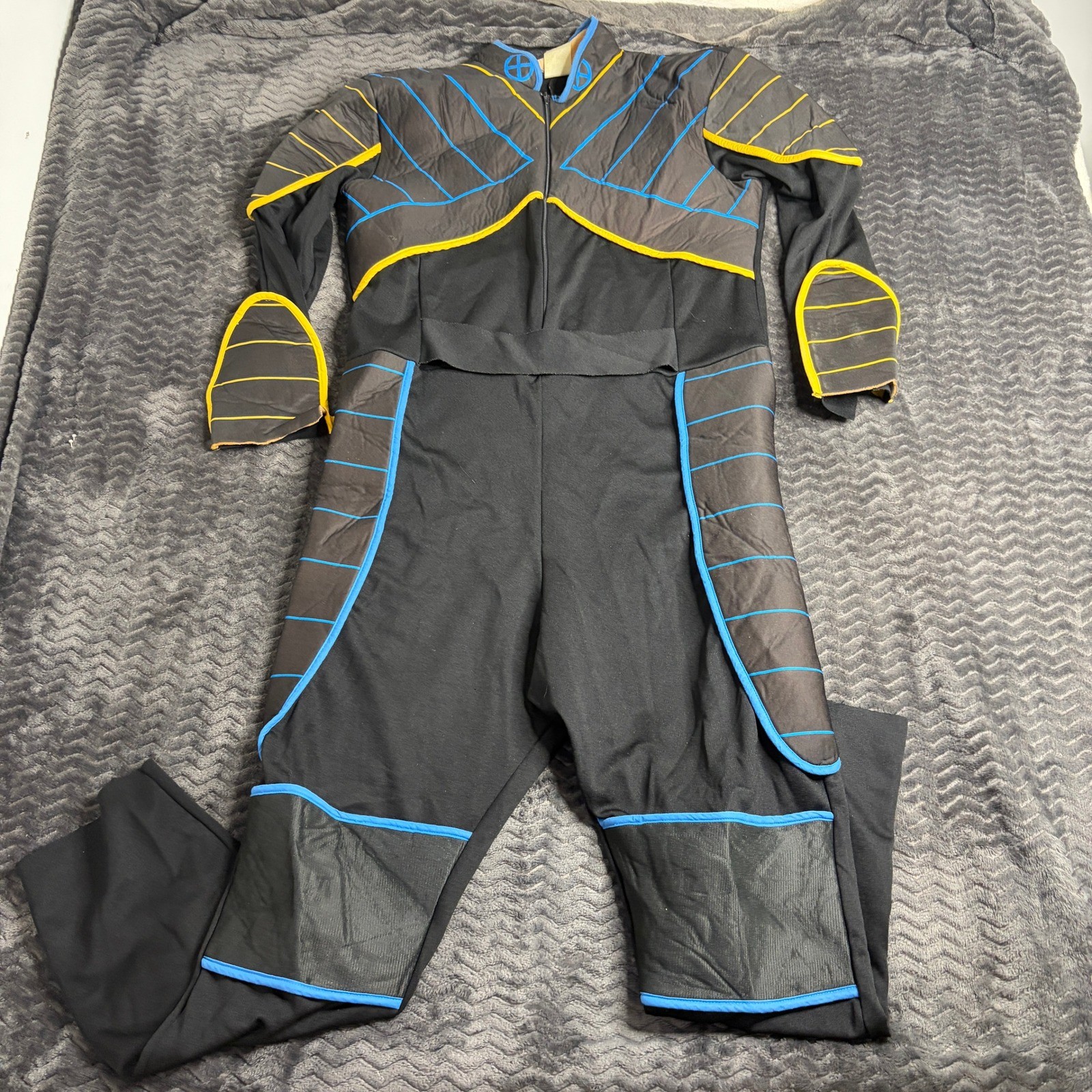 Marvel X-Men Cyclops Cosplay Costume Jumpsuit Black Blue Yellow Mens