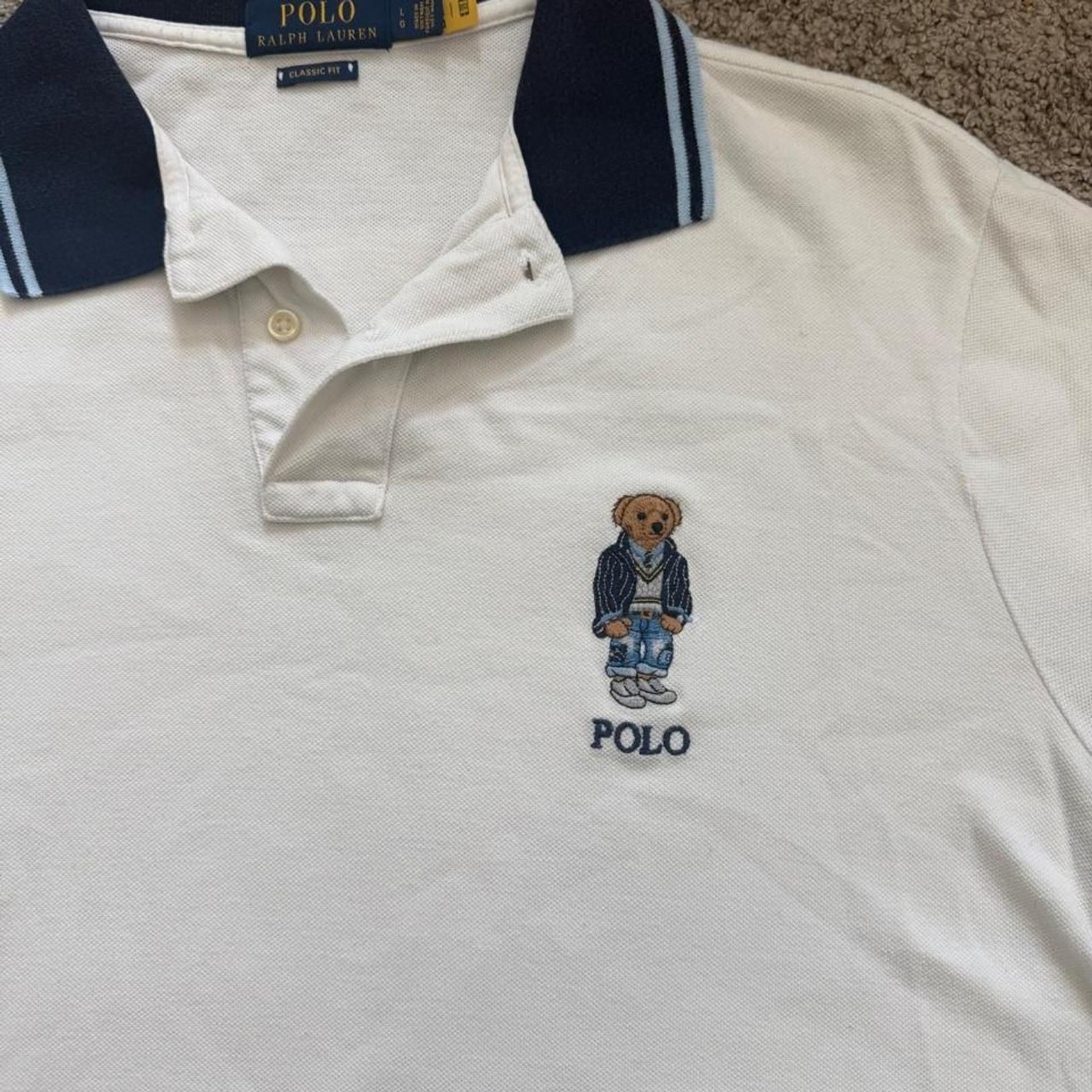 Polo-ralph-lauren Men\'s White Polo-shirts