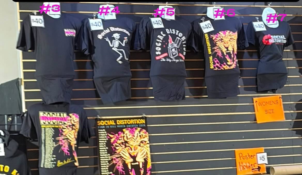 HOT Social Distortion Tour Merch 2026 reprint