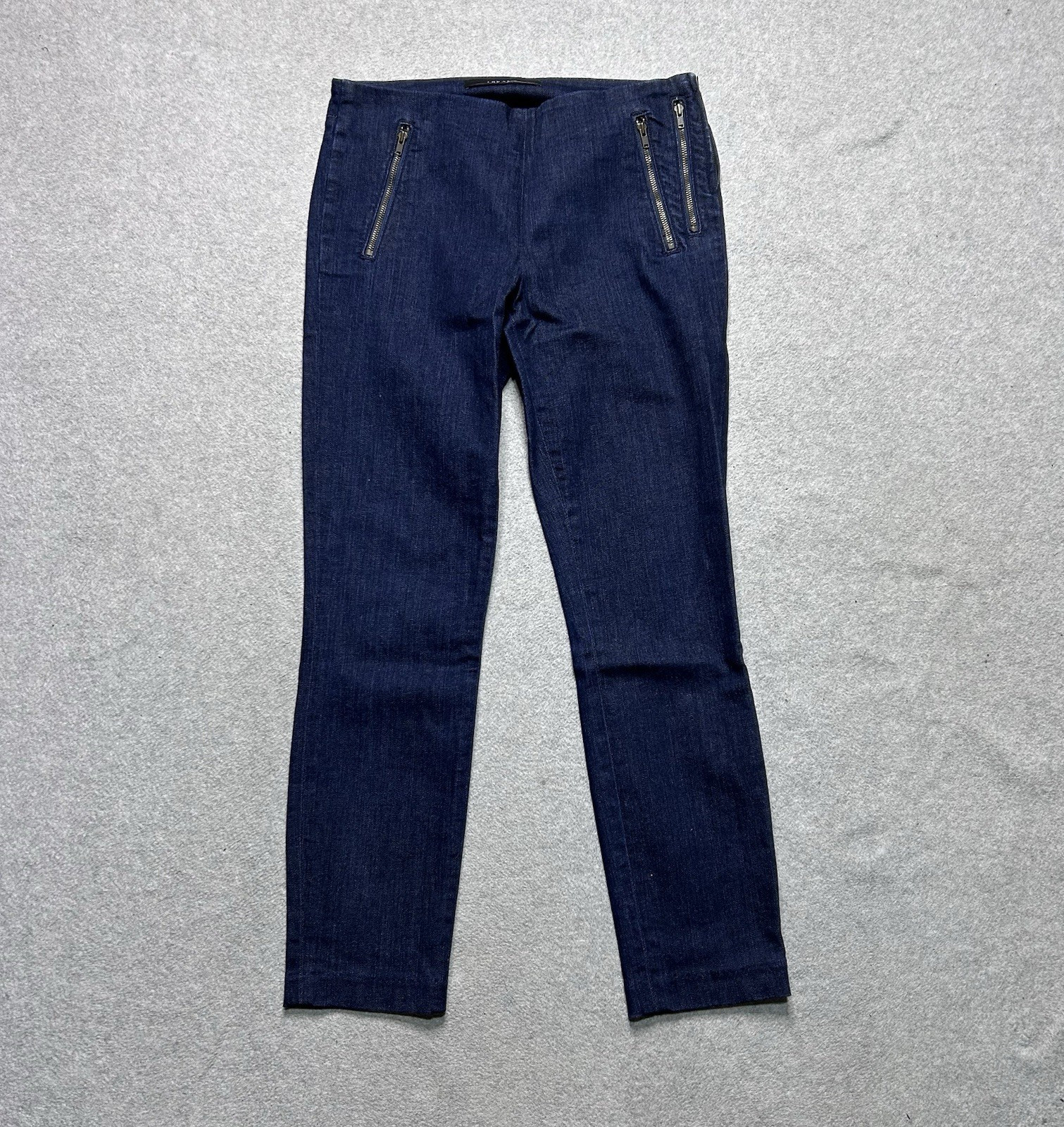 J Brand Jeans Womens 27 Katrine Pure Mid Rise Side Crop Dark Wash Denim