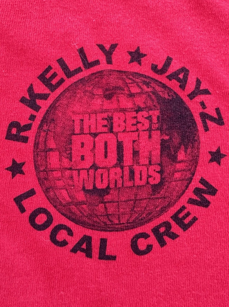 Rare 2004 Jay-Z & R-Kelly Local Crew The Best of Both Worlds Tour T-Shirt