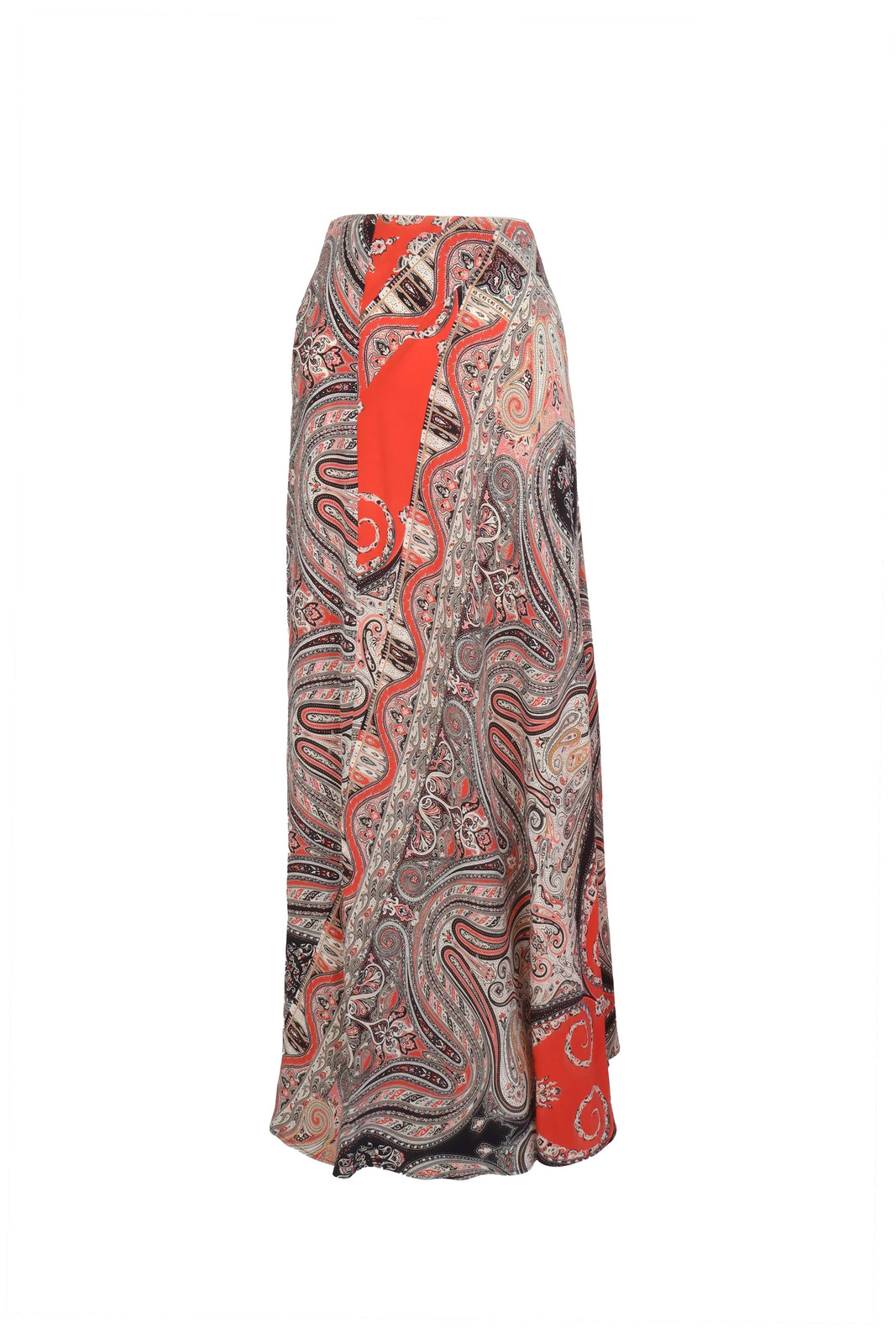ETRO Women\'s Silk Maxi Skirt Size 36 Paisley Print Long Flowing A-Line